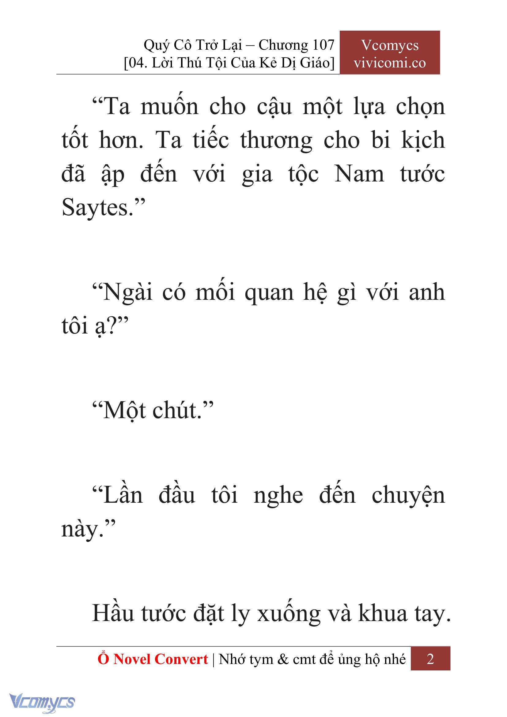 [Novel] Quý Cô Trở Lại Chapter 107 - Trang 5
