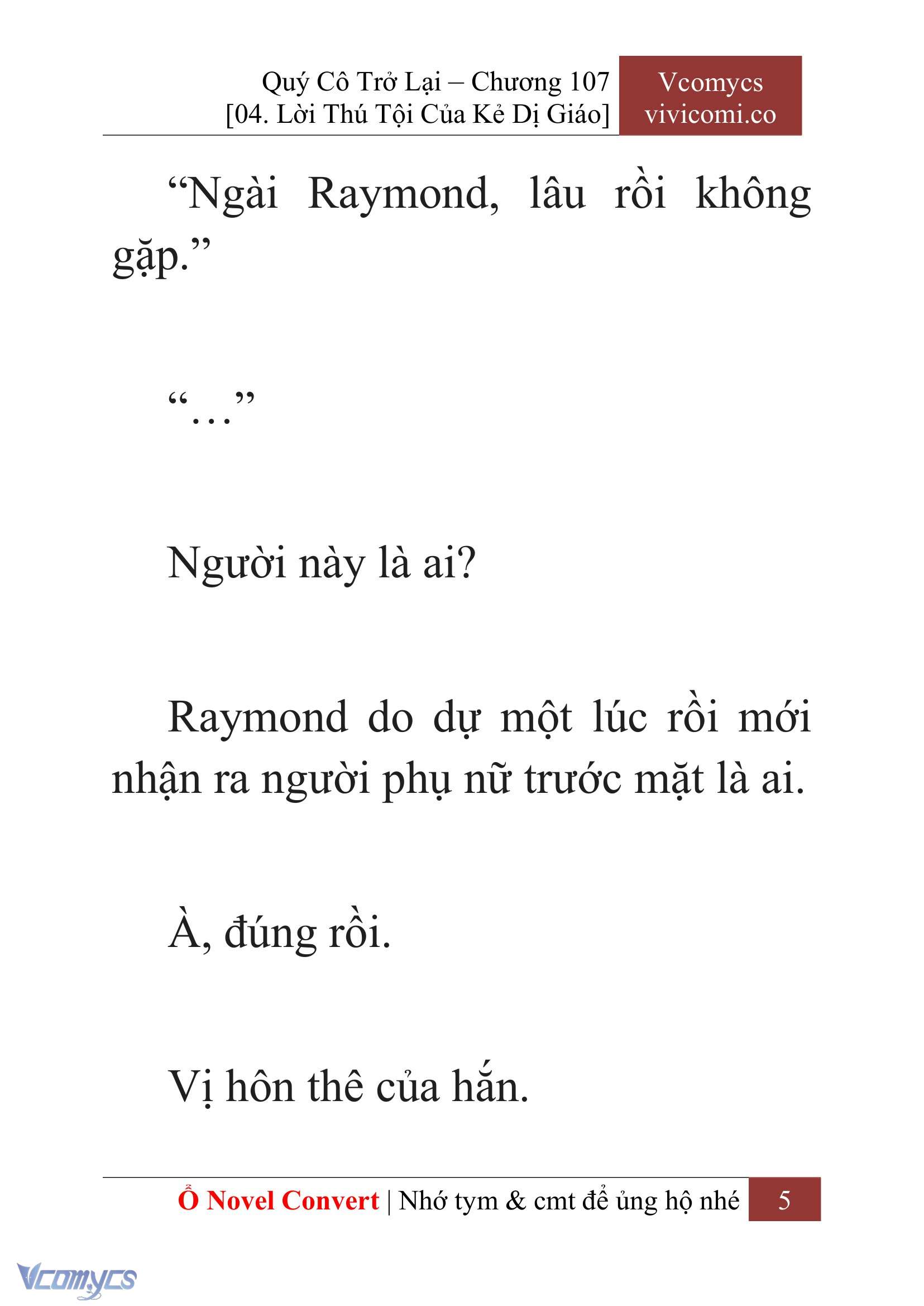 [Novel] Quý Cô Trở Lại Chapter 107 - Trang 8