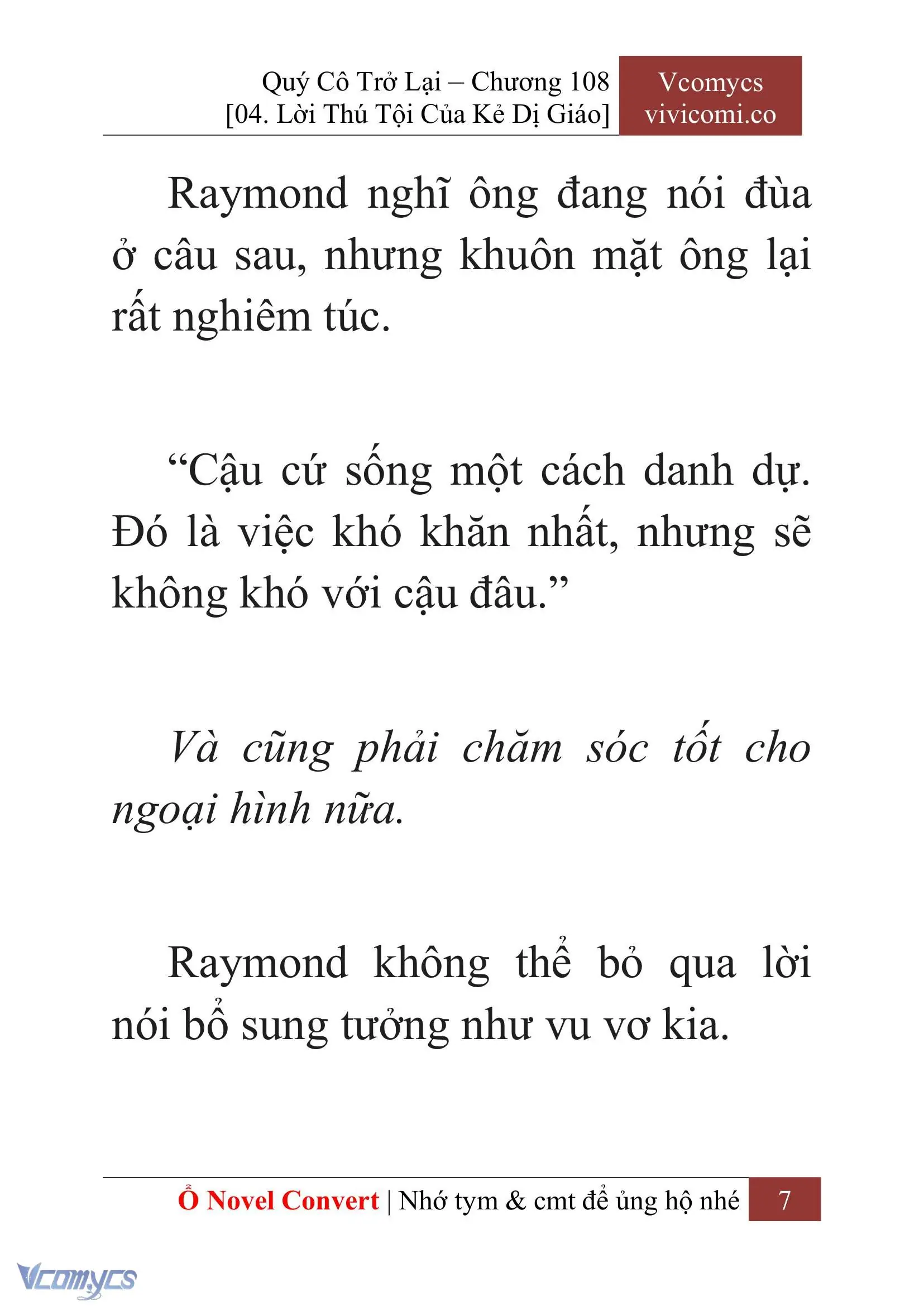 [Novel] Quý Cô Trở Lại Chapter 108 - Trang 10
