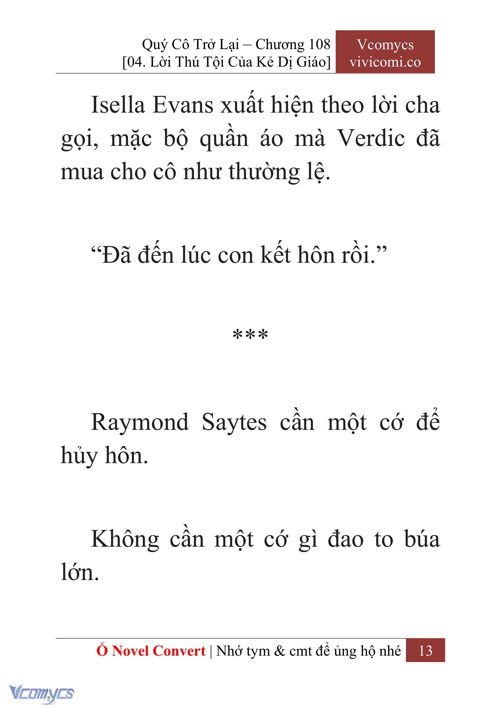 [Novel] Quý Cô Trở Lại Chapter 108 - Trang 16