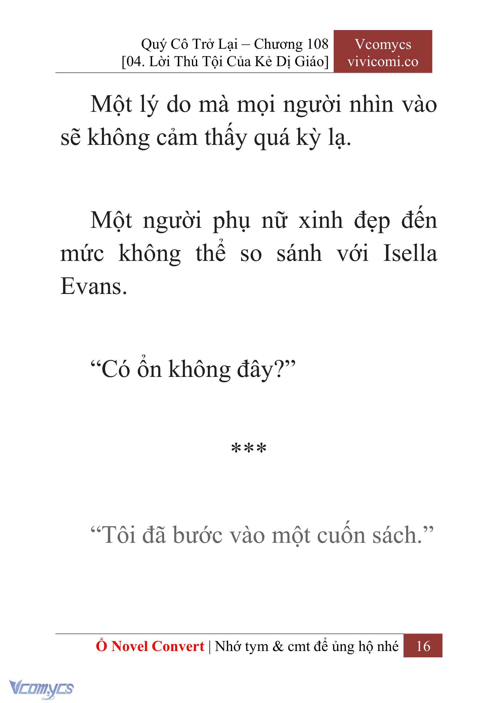 [Novel] Quý Cô Trở Lại Chapter 108 - Trang 19
