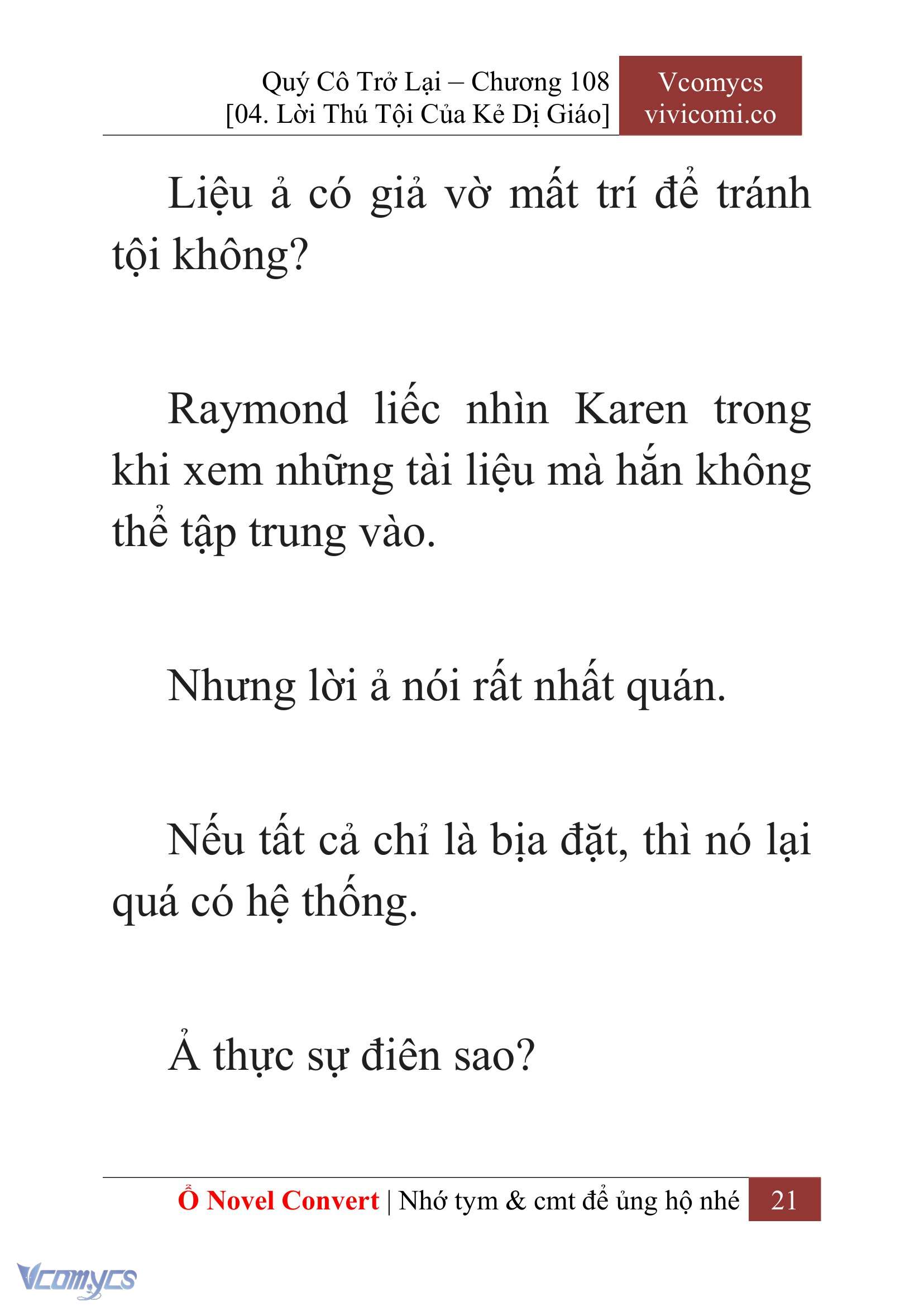 [Novel] Quý Cô Trở Lại Chapter 108 - Trang 24