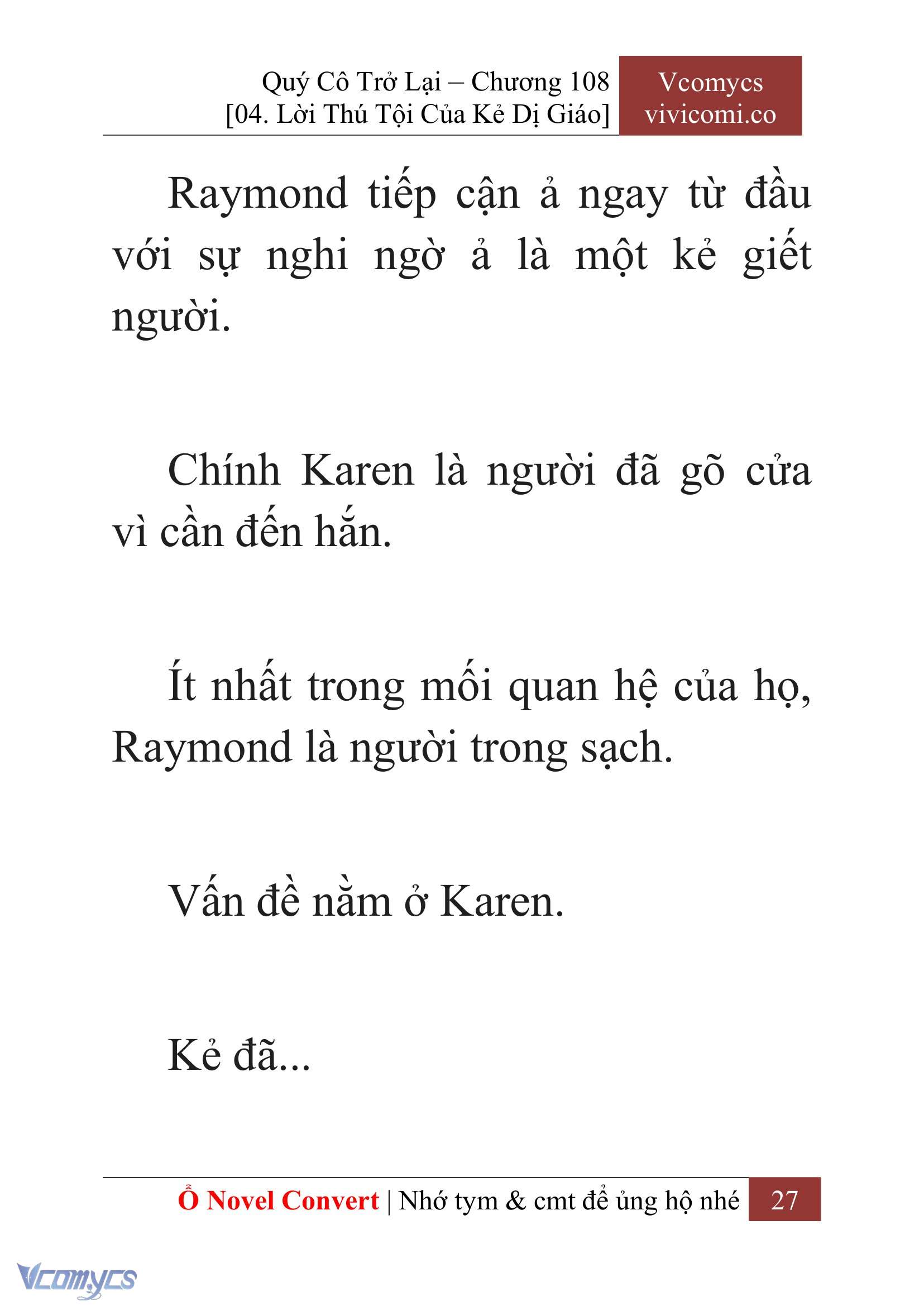 [Novel] Quý Cô Trở Lại Chapter 108 - Trang 30