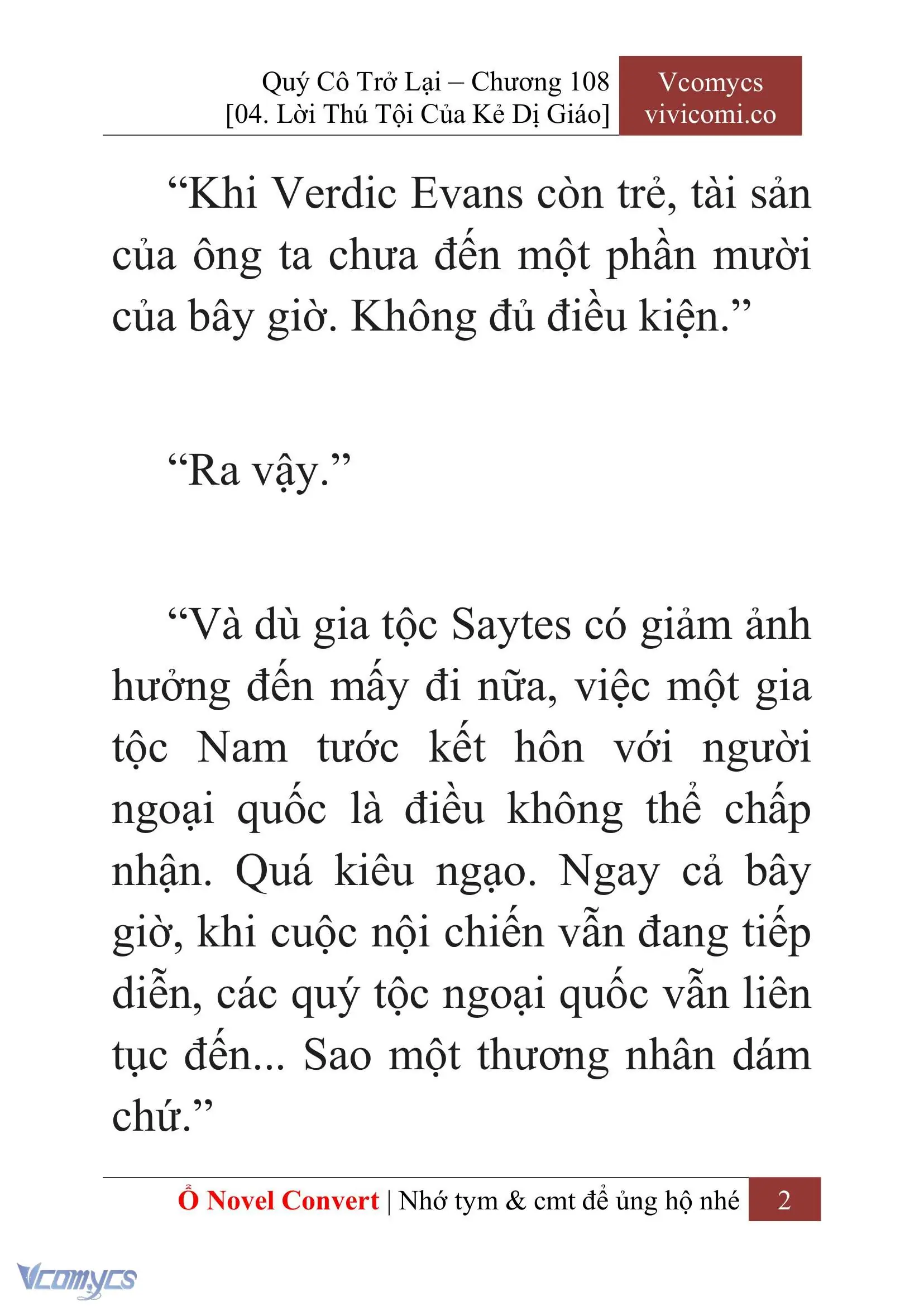 [Novel] Quý Cô Trở Lại Chapter 108 - Trang 5