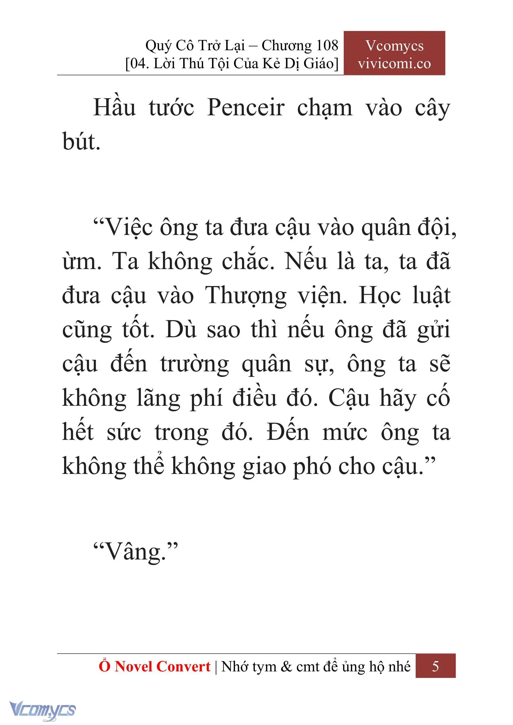 [Novel] Quý Cô Trở Lại Chapter 108 - Trang 8
