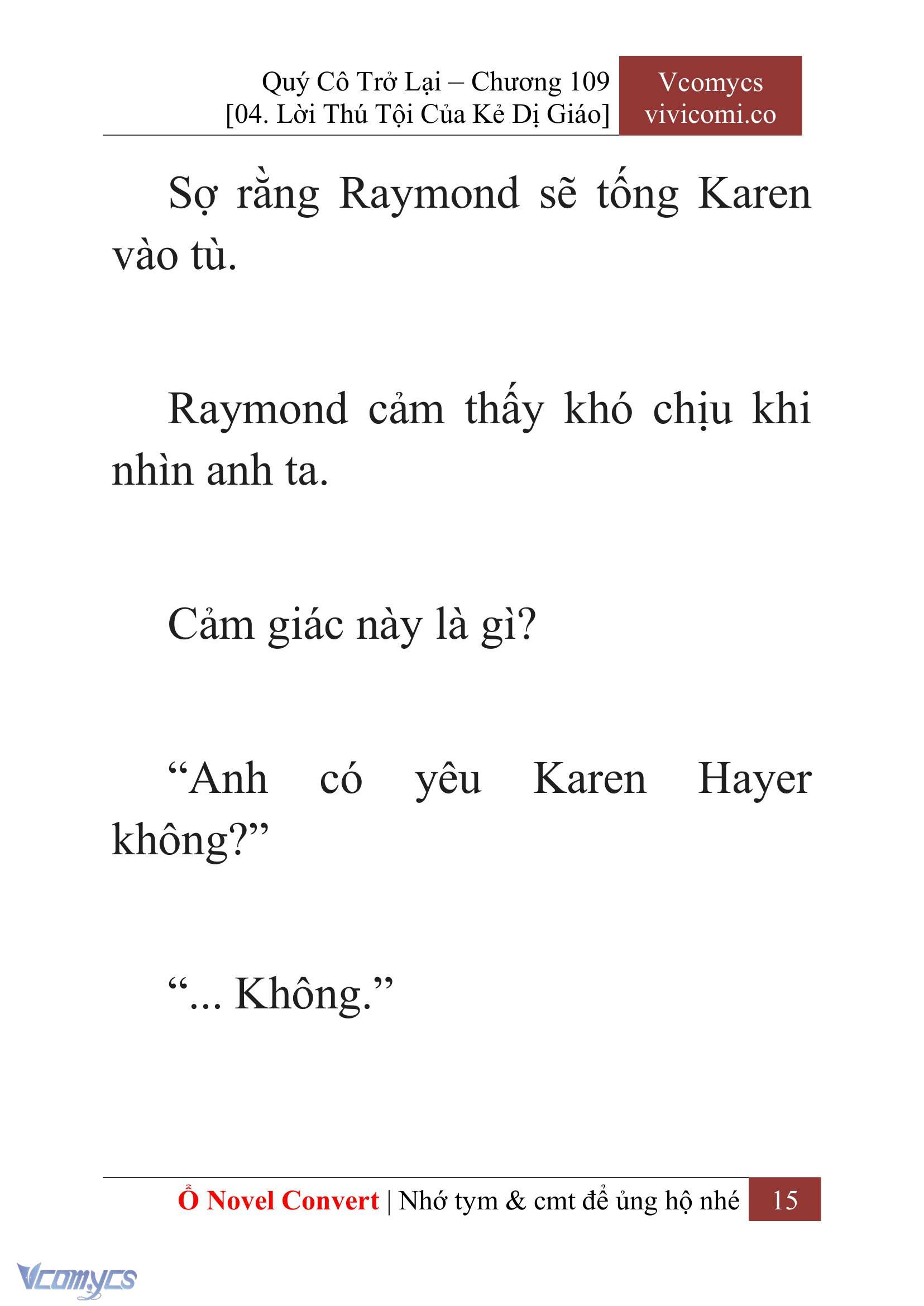 [Novel] Quý Cô Trở Lại Chapter 109 - Trang 18