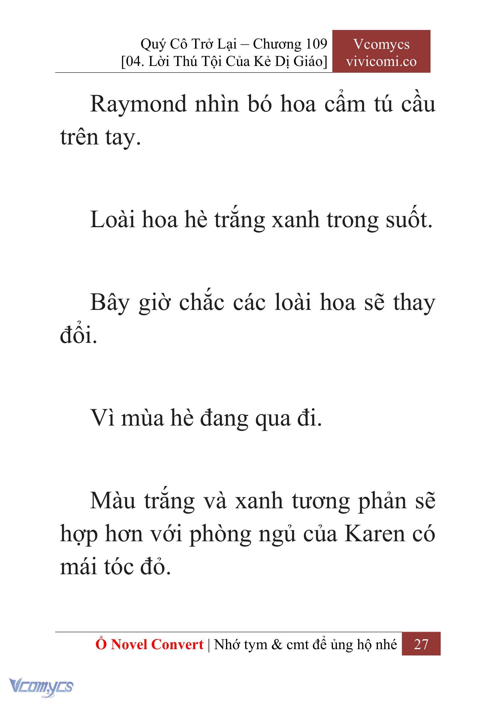 [Novel] Quý Cô Trở Lại Chapter 109 - Trang 30