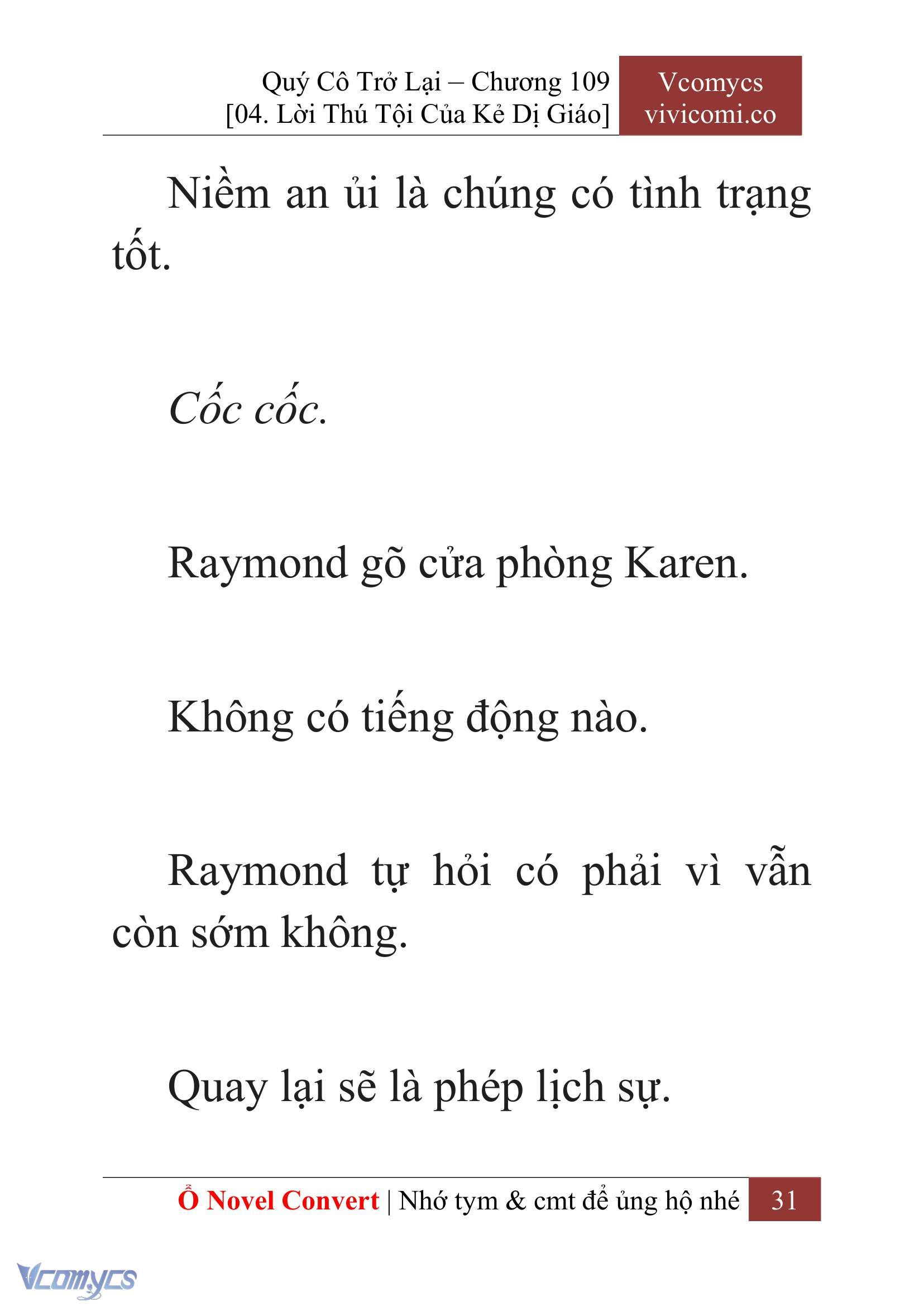 [Novel] Quý Cô Trở Lại Chapter 109 - Trang 34