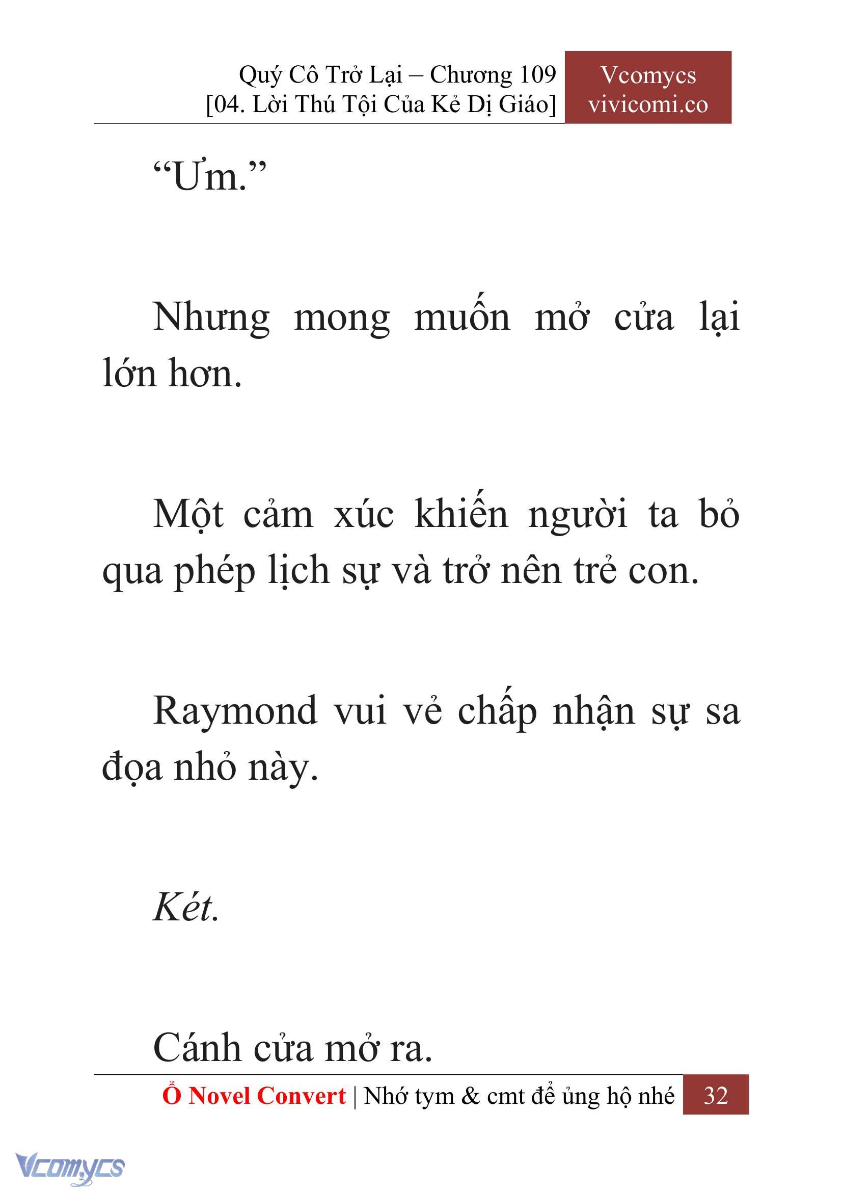 [Novel] Quý Cô Trở Lại Chapter 109 - Trang 35