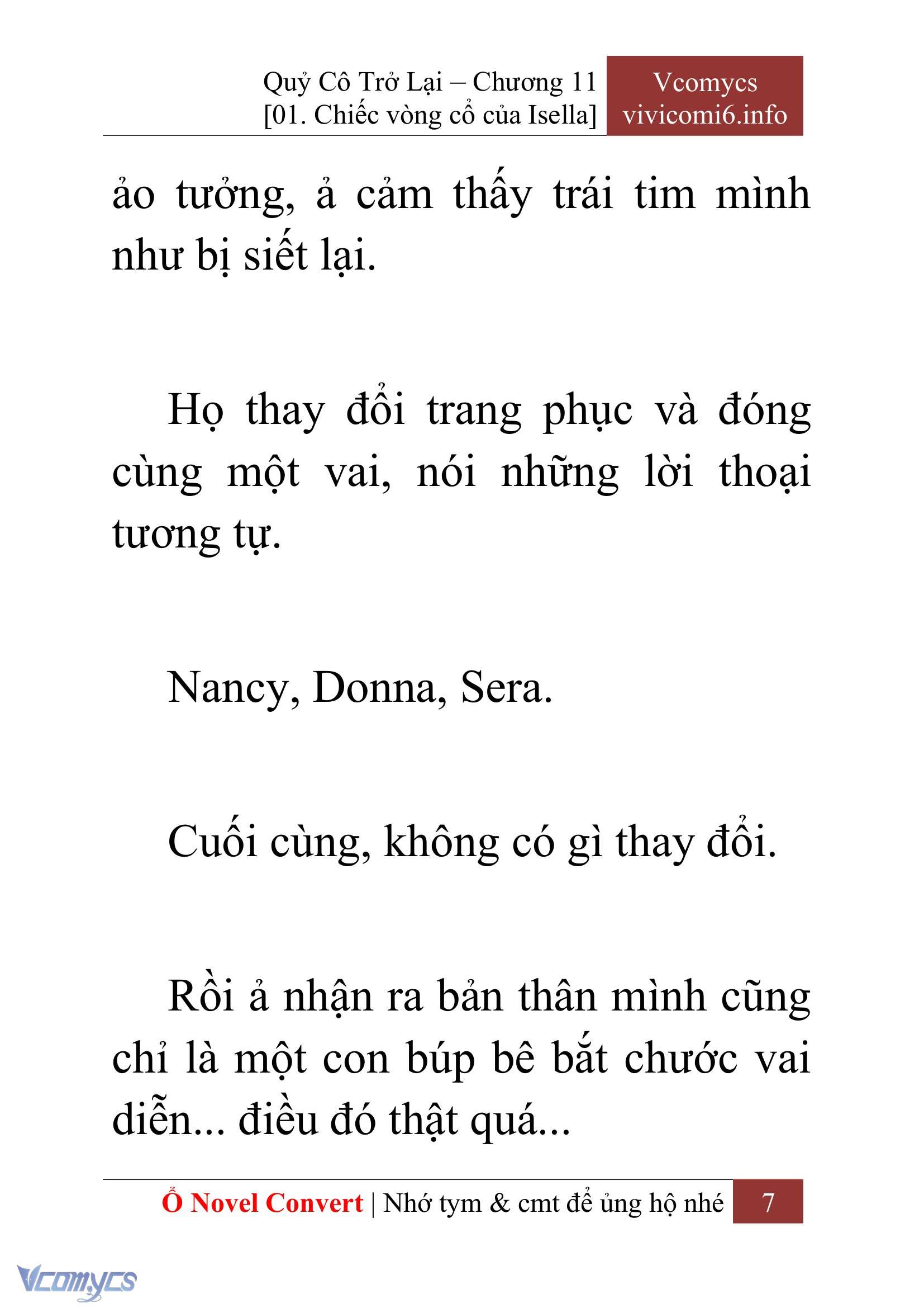 [Novel] Quý Cô Trở Lại Chapter 11 - Trang 10