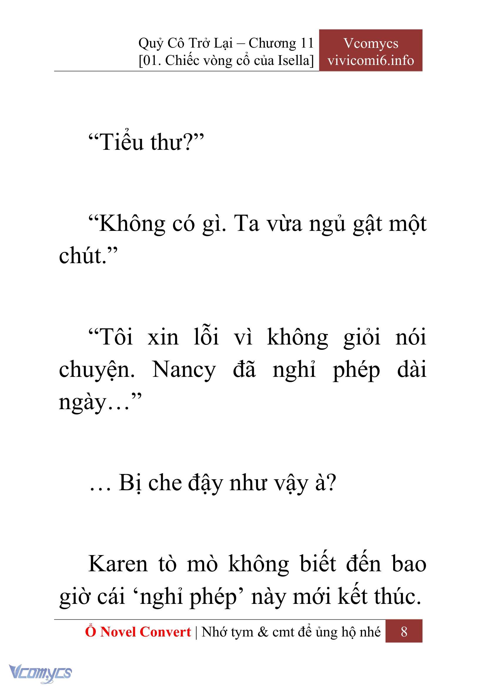 [Novel] Quý Cô Trở Lại Chapter 11 - Trang 11