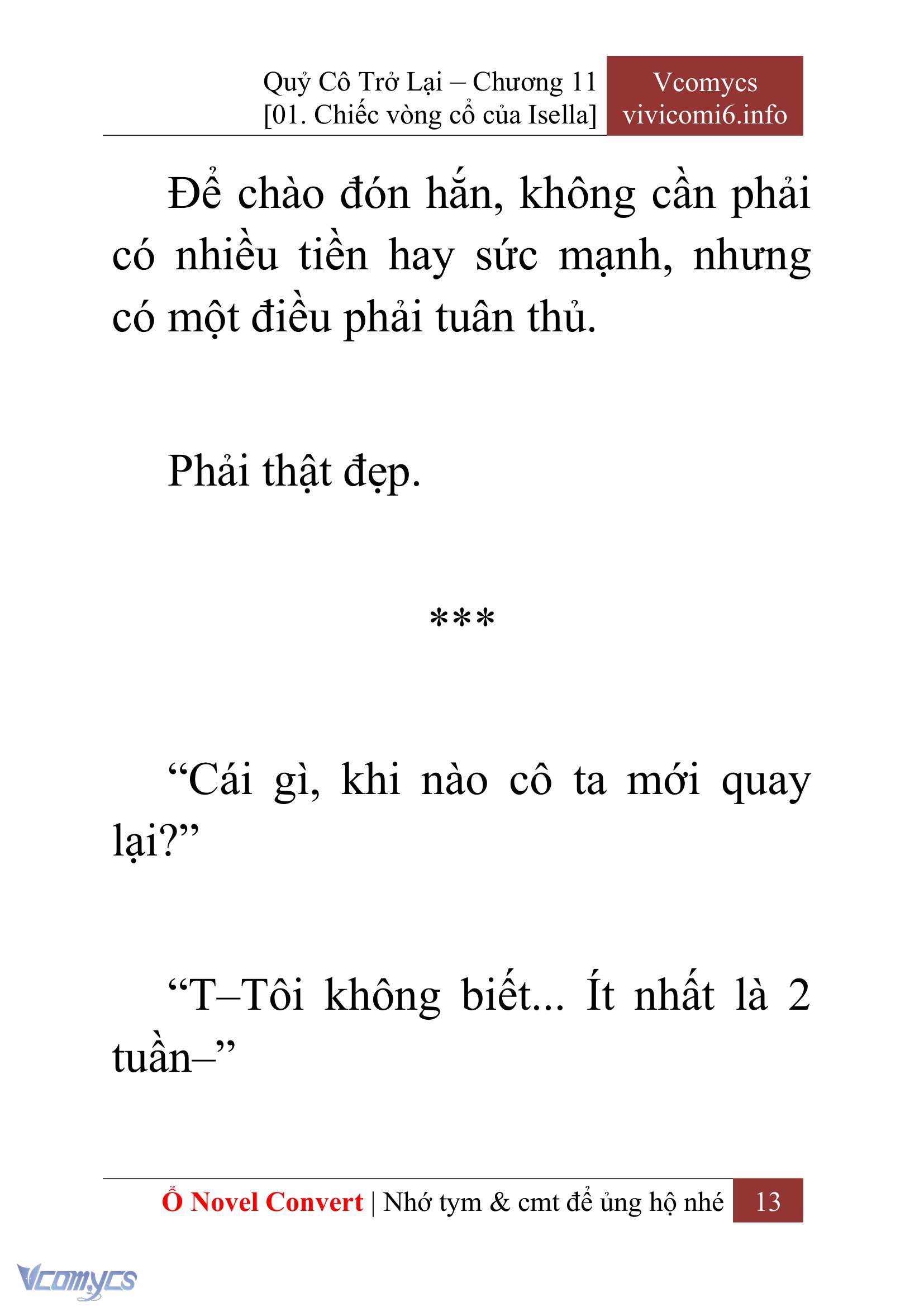 [Novel] Quý Cô Trở Lại Chapter 11 - Trang 16