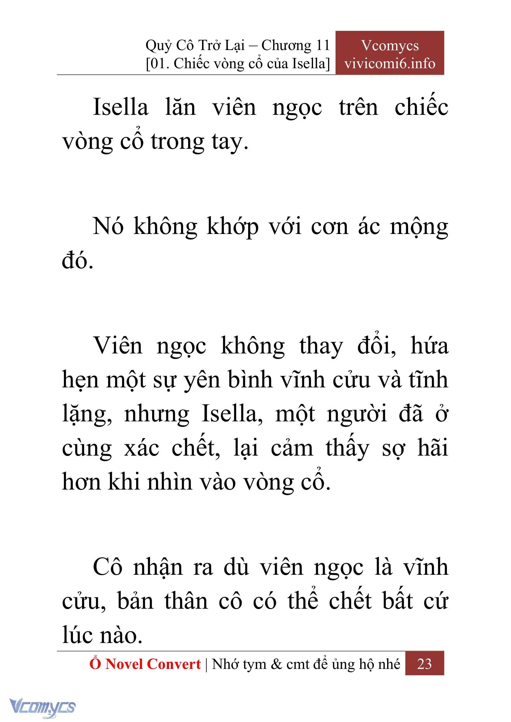 [Novel] Quý Cô Trở Lại Chapter 11 - Trang 26