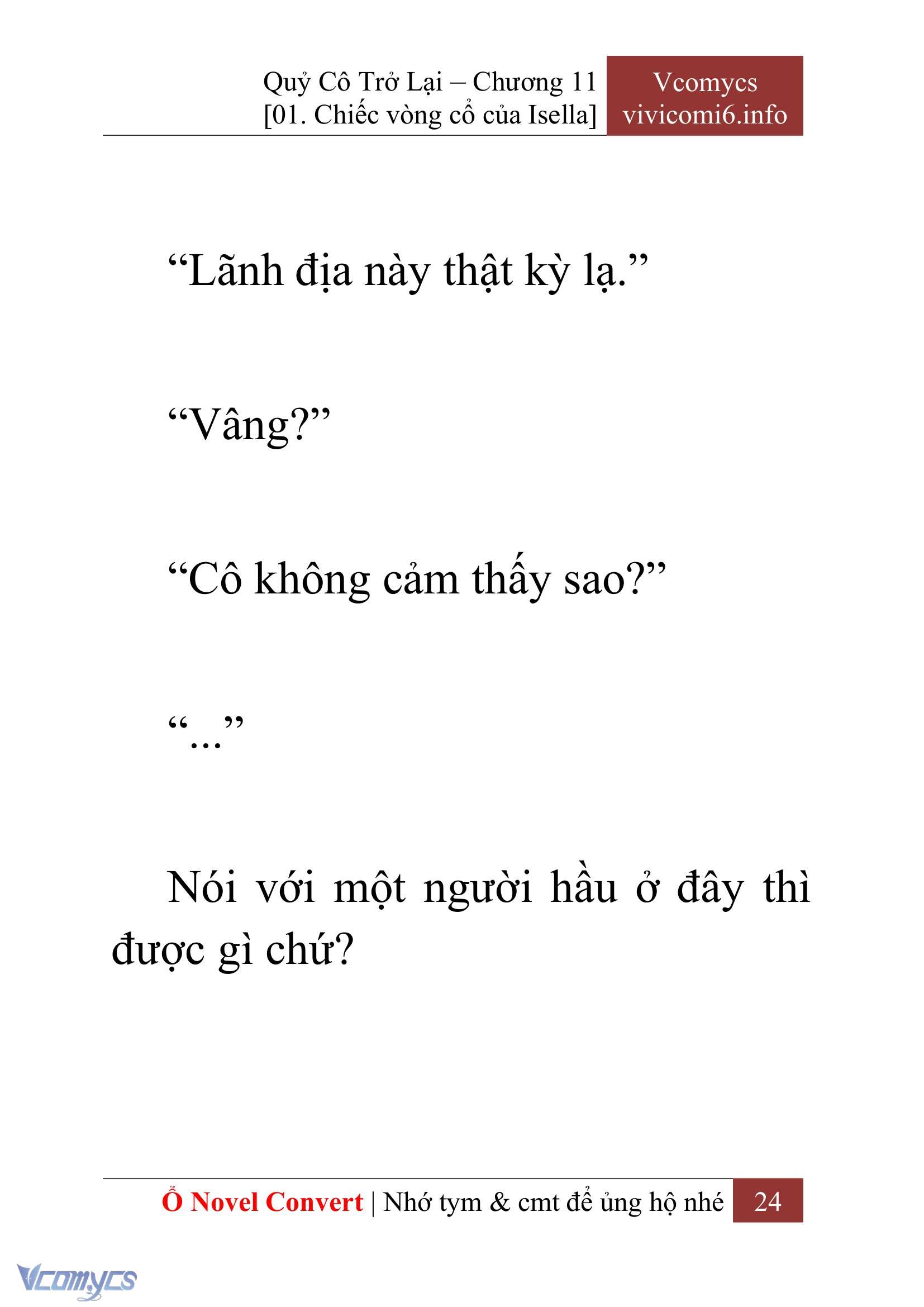 [Novel] Quý Cô Trở Lại Chapter 11 - Trang 27