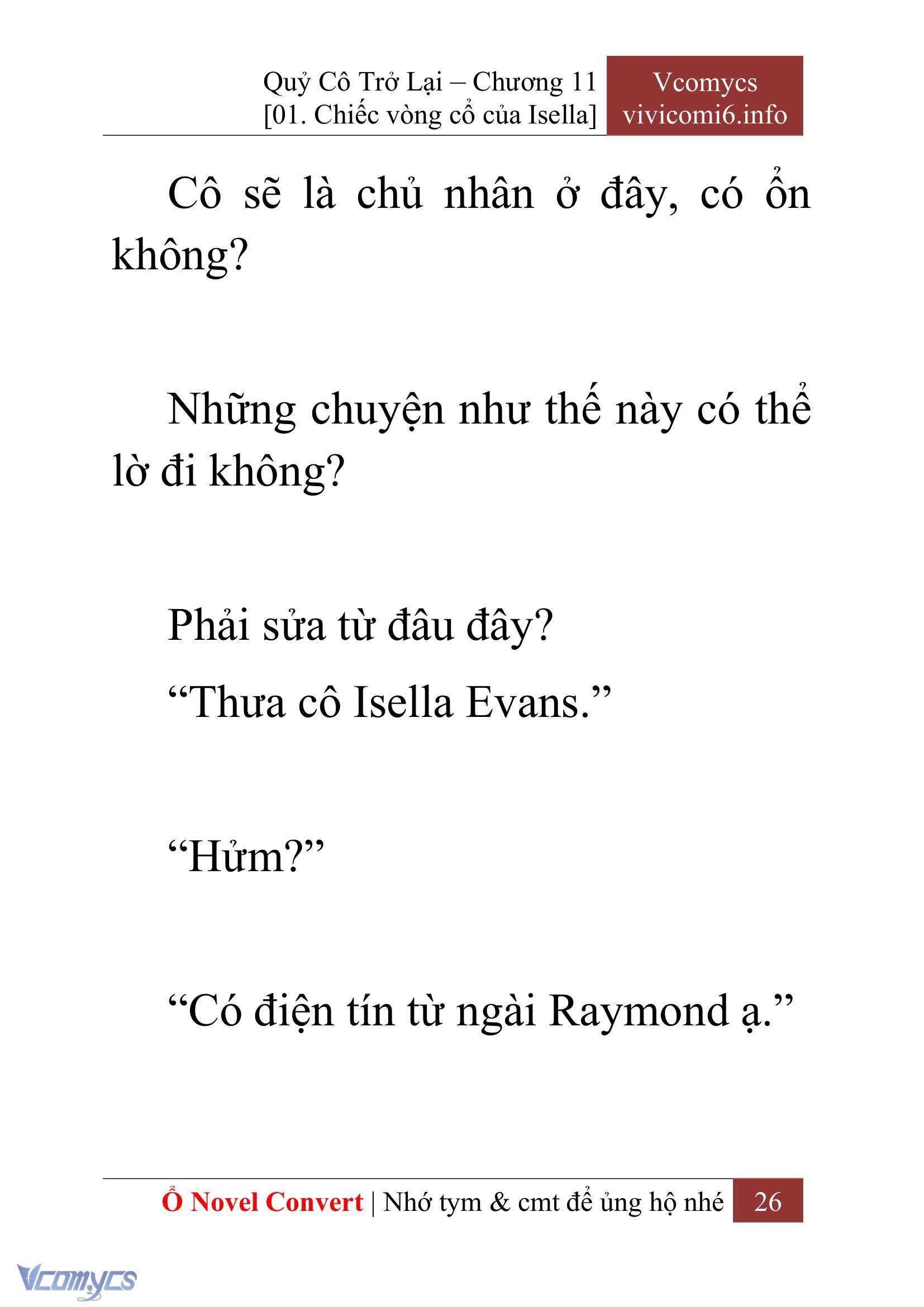 [Novel] Quý Cô Trở Lại Chapter 11 - Trang 29
