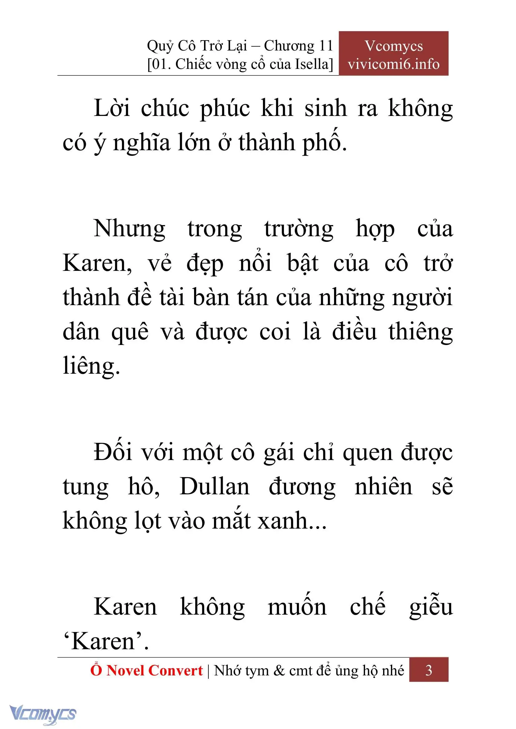 [Novel] Quý Cô Trở Lại Chapter 11 - Trang 6