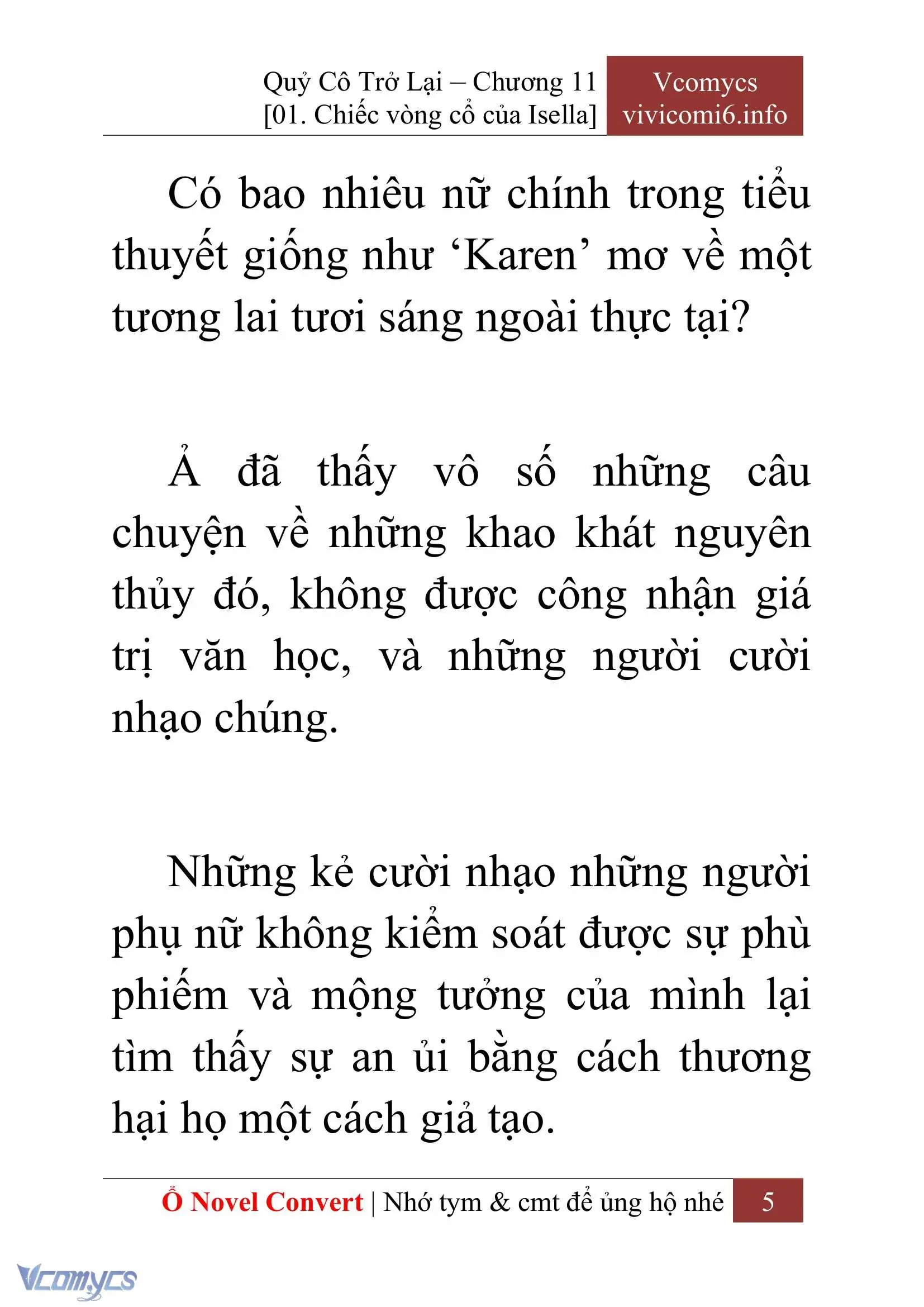 [Novel] Quý Cô Trở Lại Chapter 11 - Trang 8