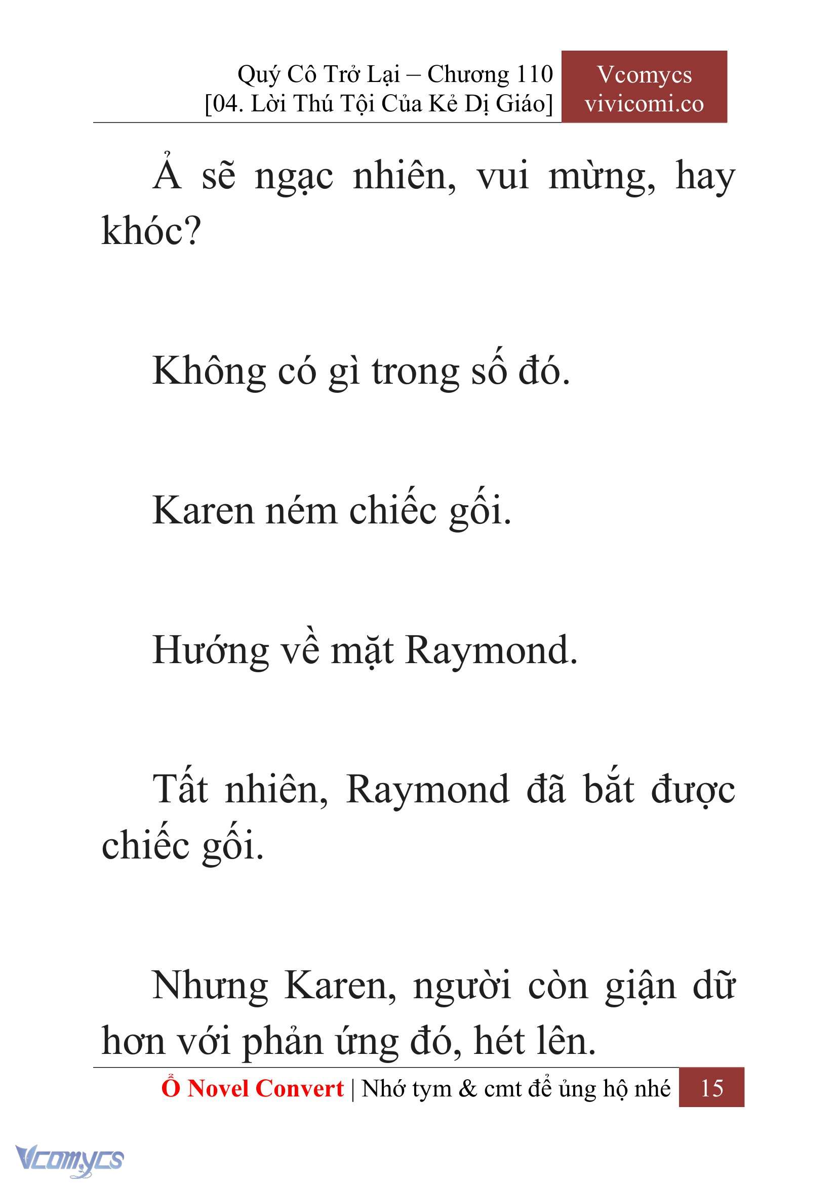 [Novel] Quý Cô Trở Lại Chapter 110 - Trang 18