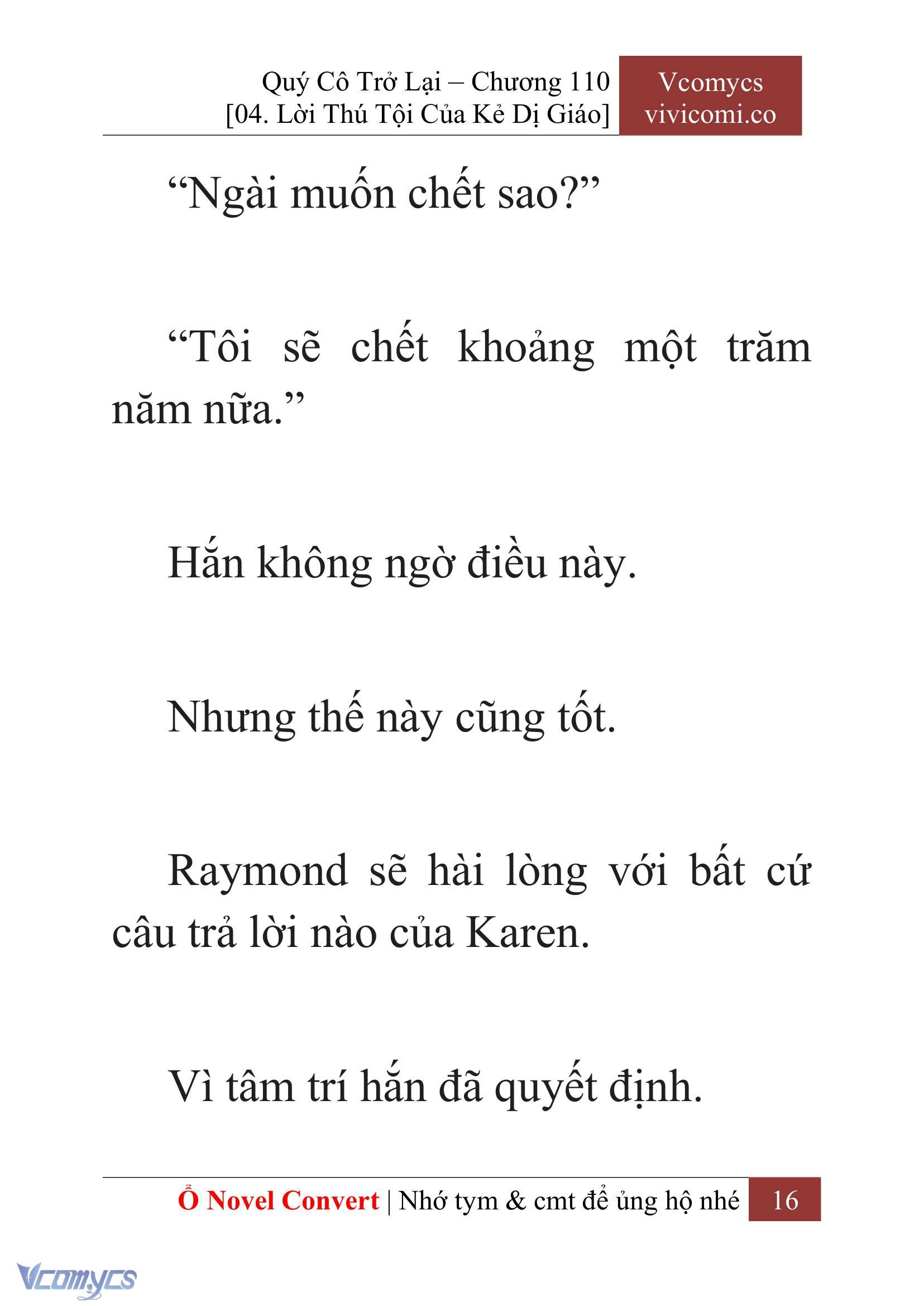 [Novel] Quý Cô Trở Lại Chapter 110 - Trang 19