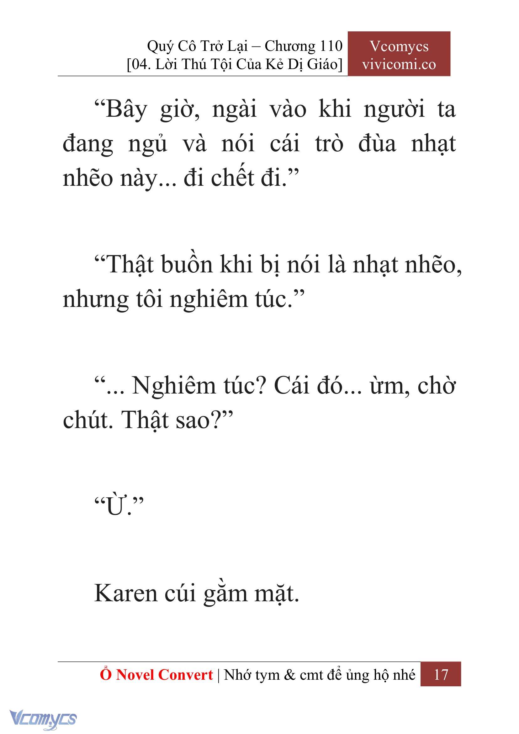 [Novel] Quý Cô Trở Lại Chapter 110 - Trang 20