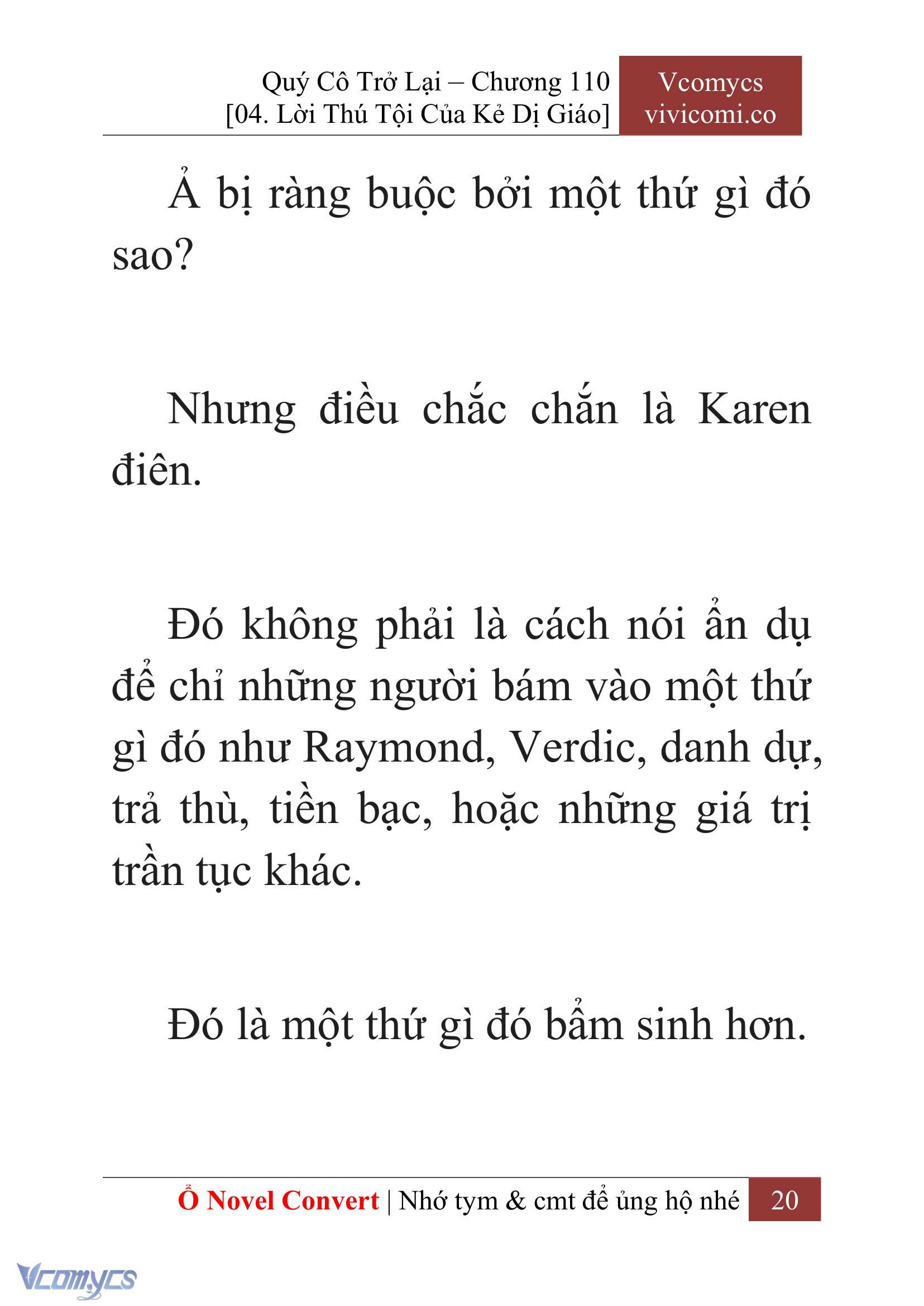[Novel] Quý Cô Trở Lại Chapter 110 - Trang 23
