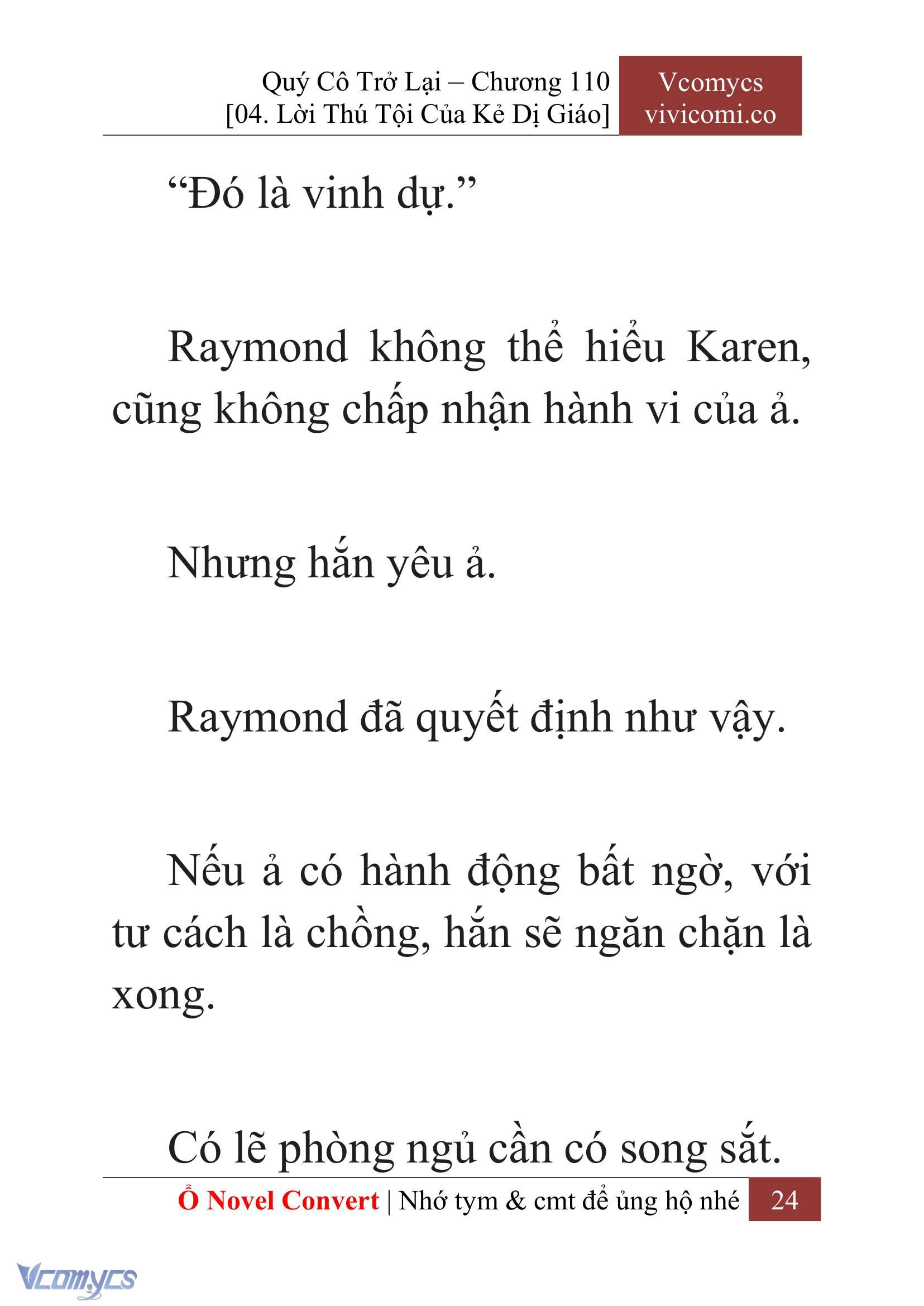 [Novel] Quý Cô Trở Lại Chapter 110 - Trang 27