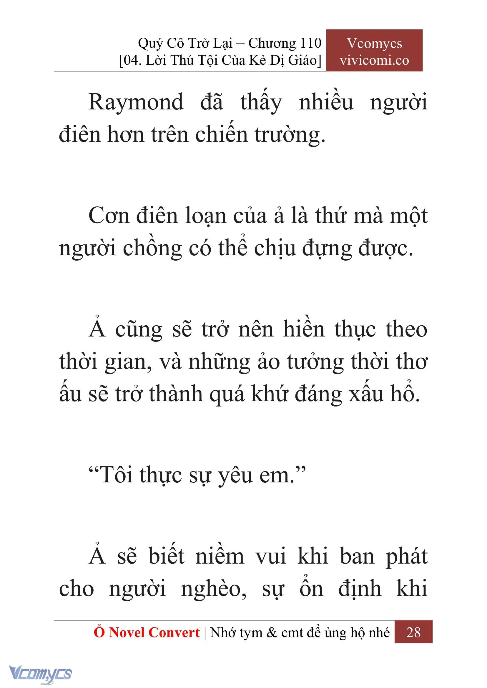 [Novel] Quý Cô Trở Lại Chapter 110 - Trang 31