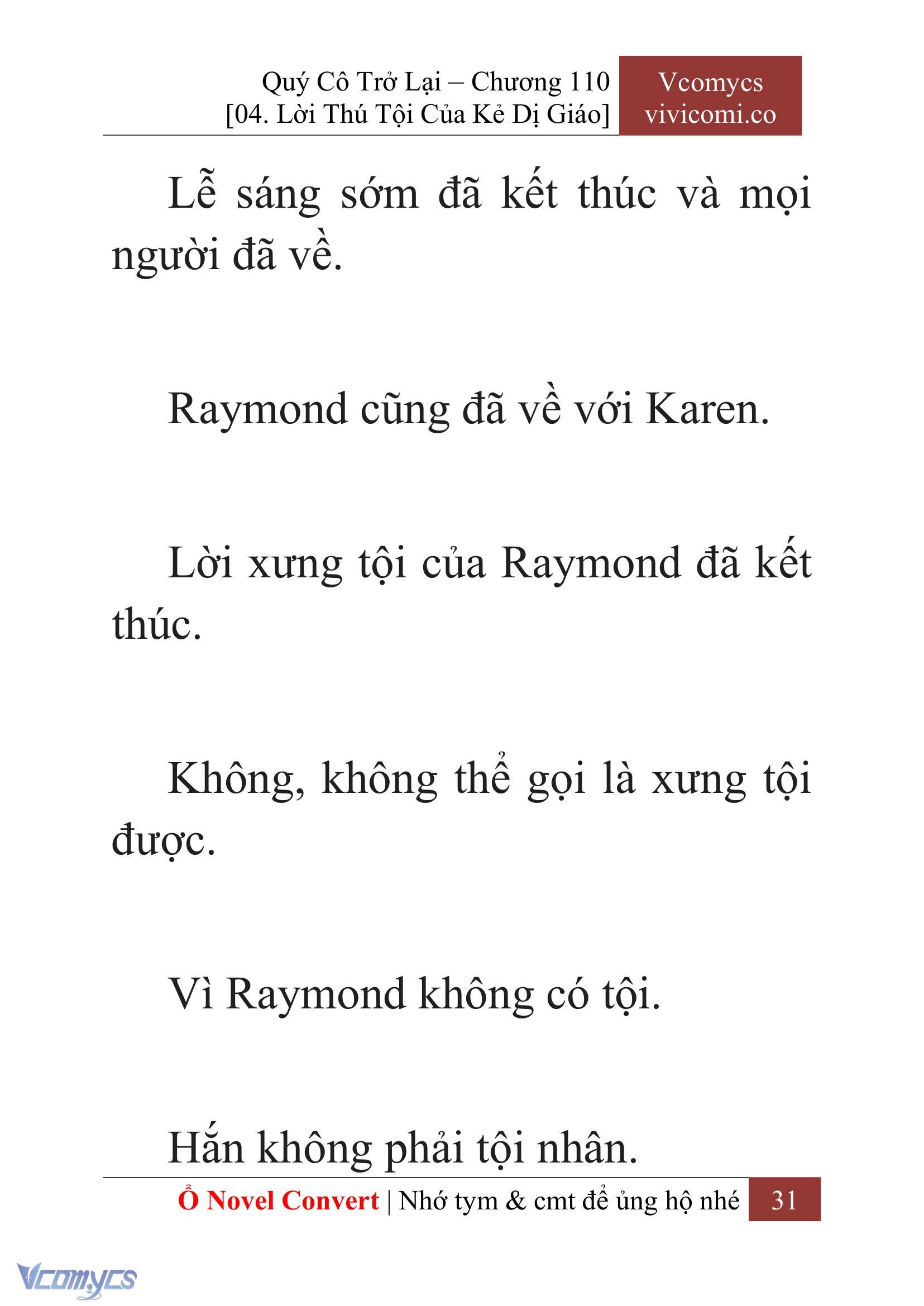 [Novel] Quý Cô Trở Lại Chapter 110 - Trang 34