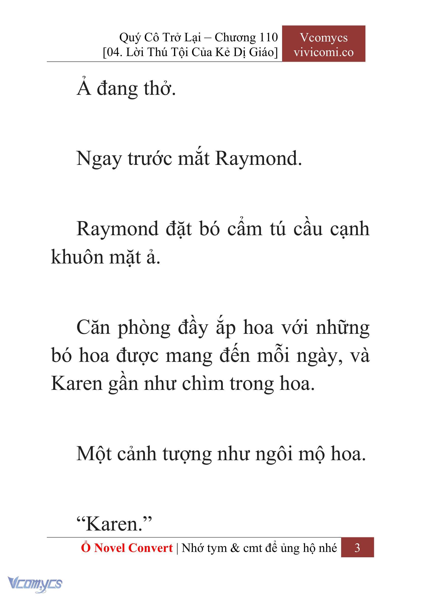 [Novel] Quý Cô Trở Lại Chapter 110 - Trang 6
