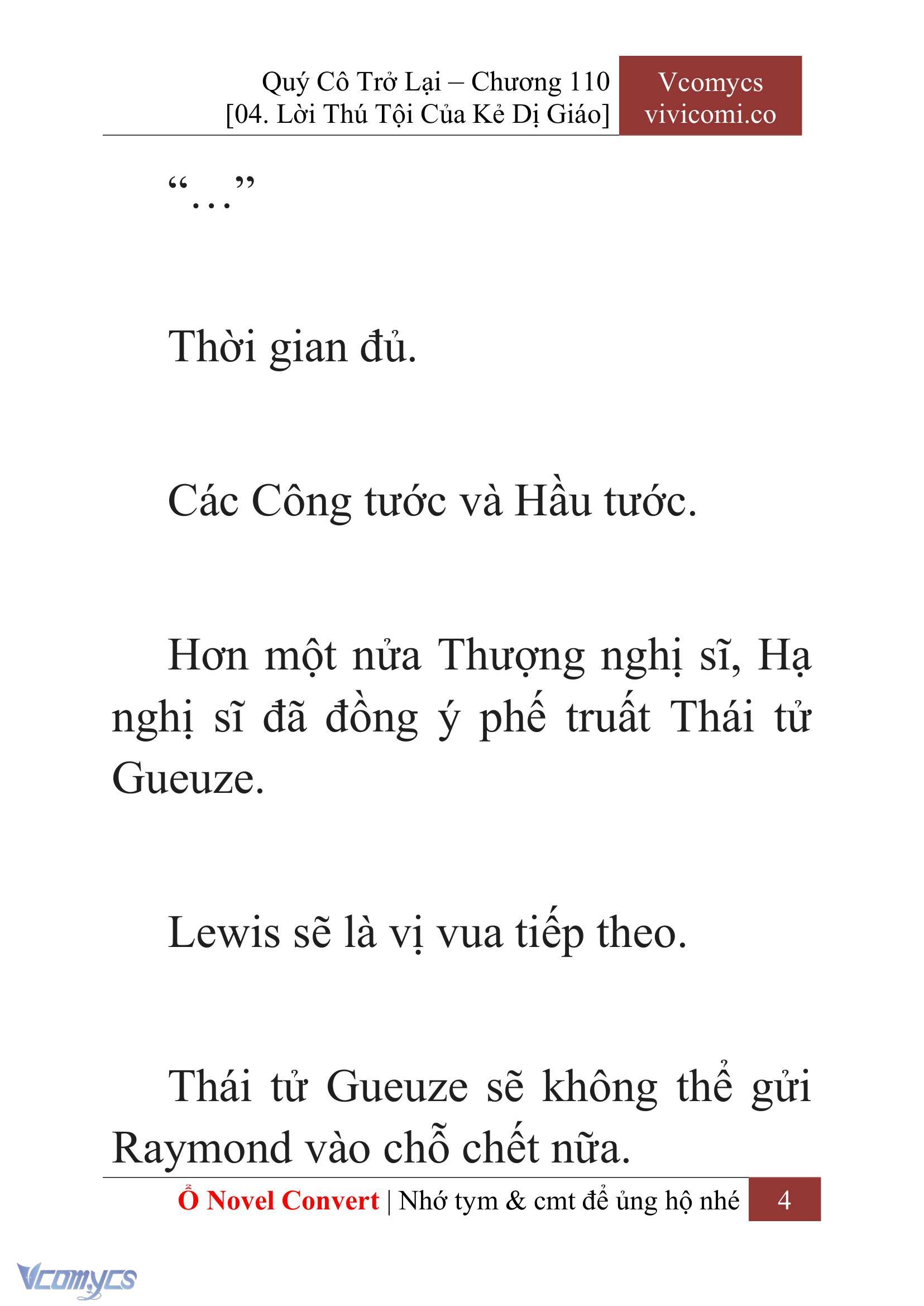 [Novel] Quý Cô Trở Lại Chapter 110 - Trang 7