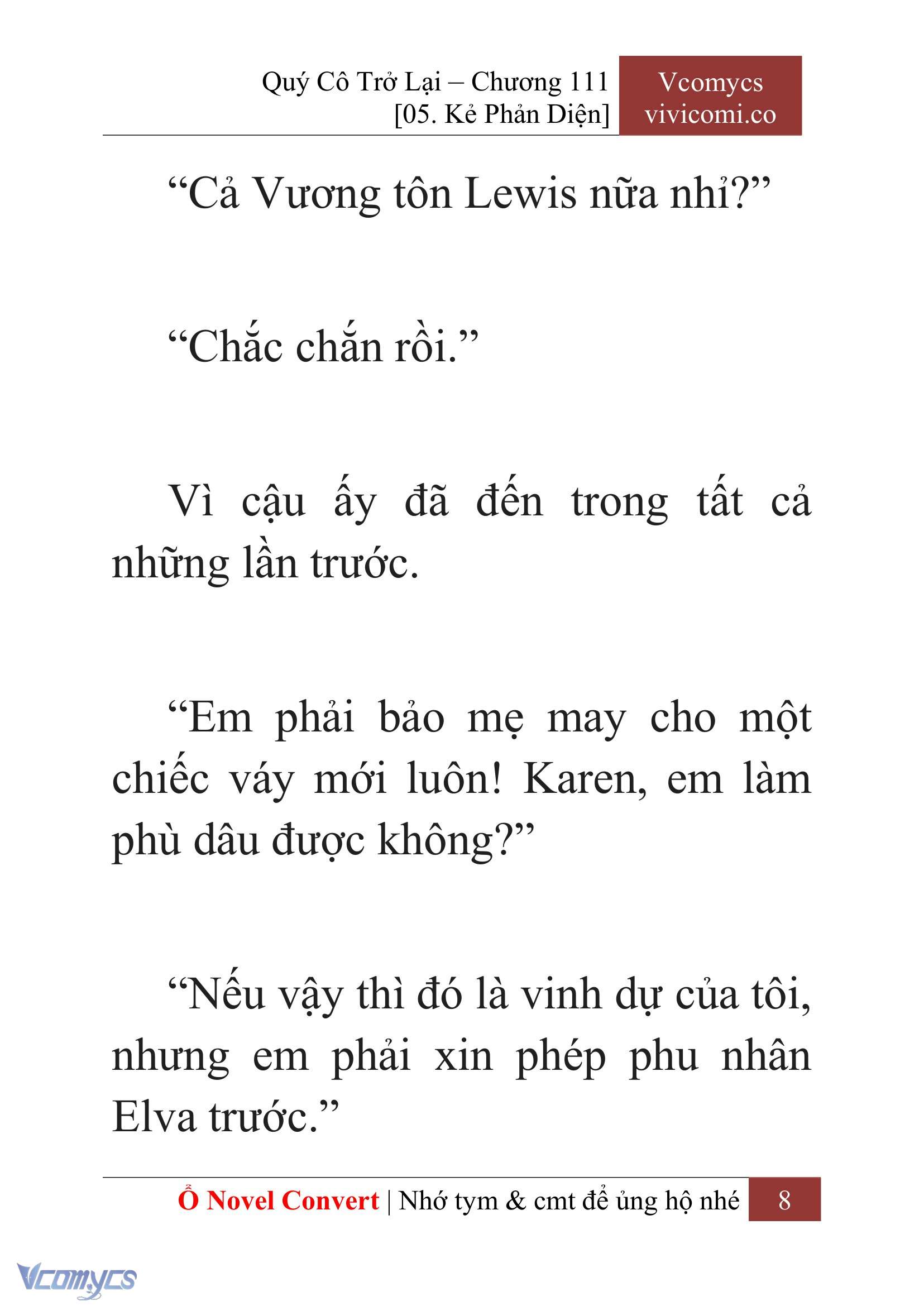 [Novel] Quý Cô Trở Lại Chapter 111 - Trang 11