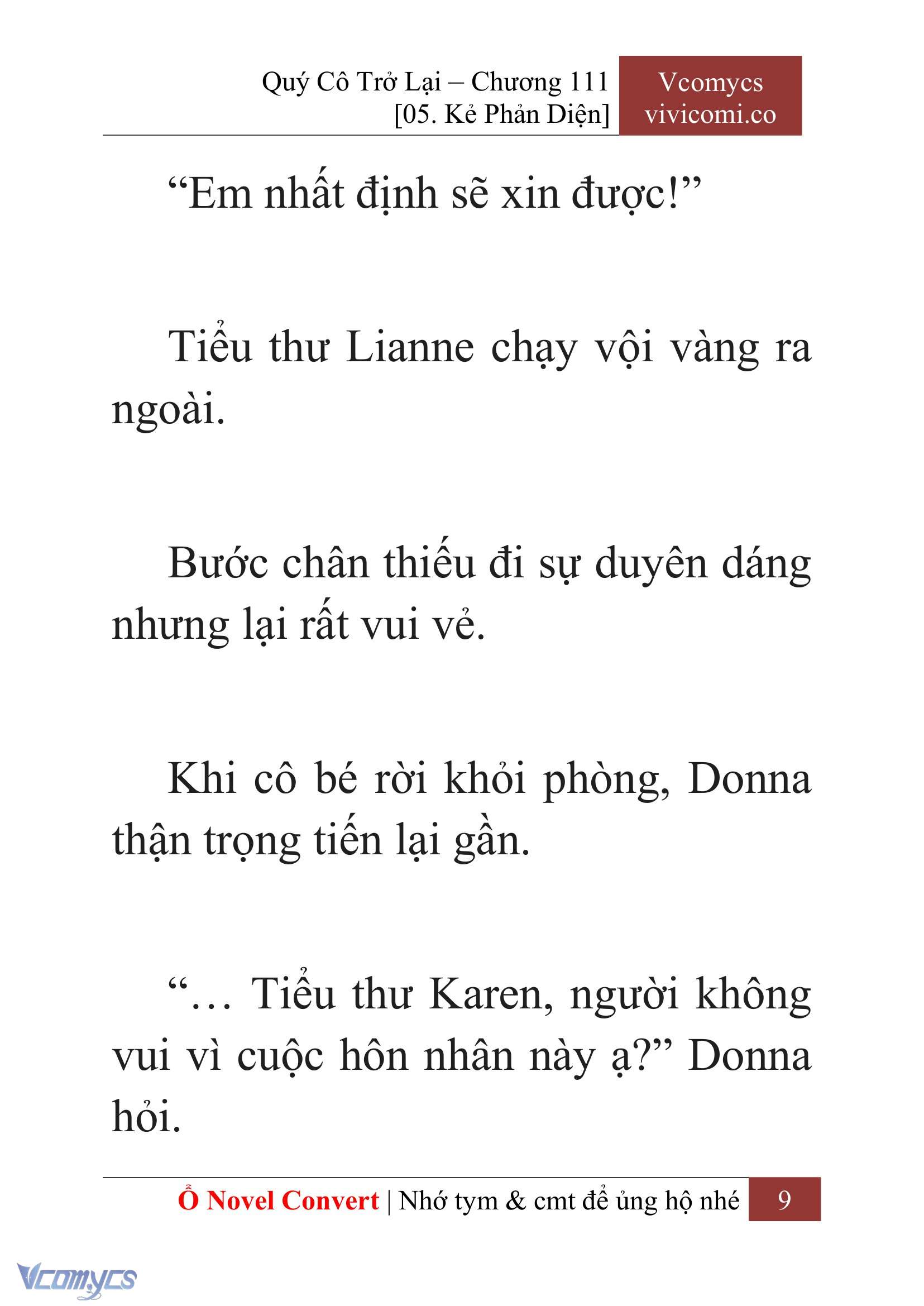 [Novel] Quý Cô Trở Lại Chapter 111 - Trang 12