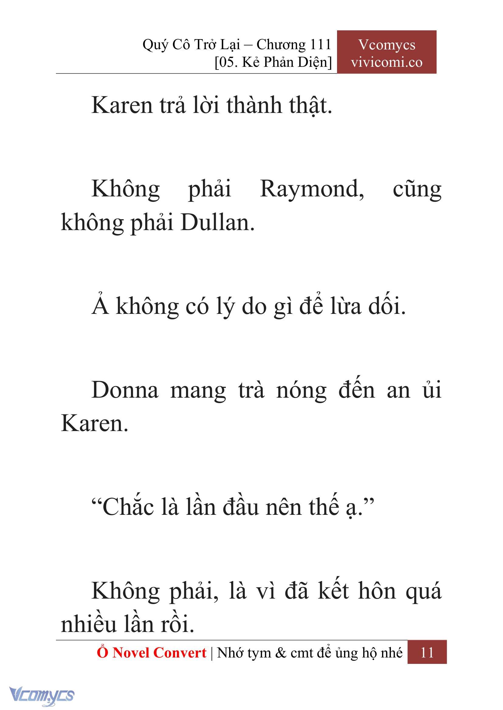 [Novel] Quý Cô Trở Lại Chapter 111 - Trang 14