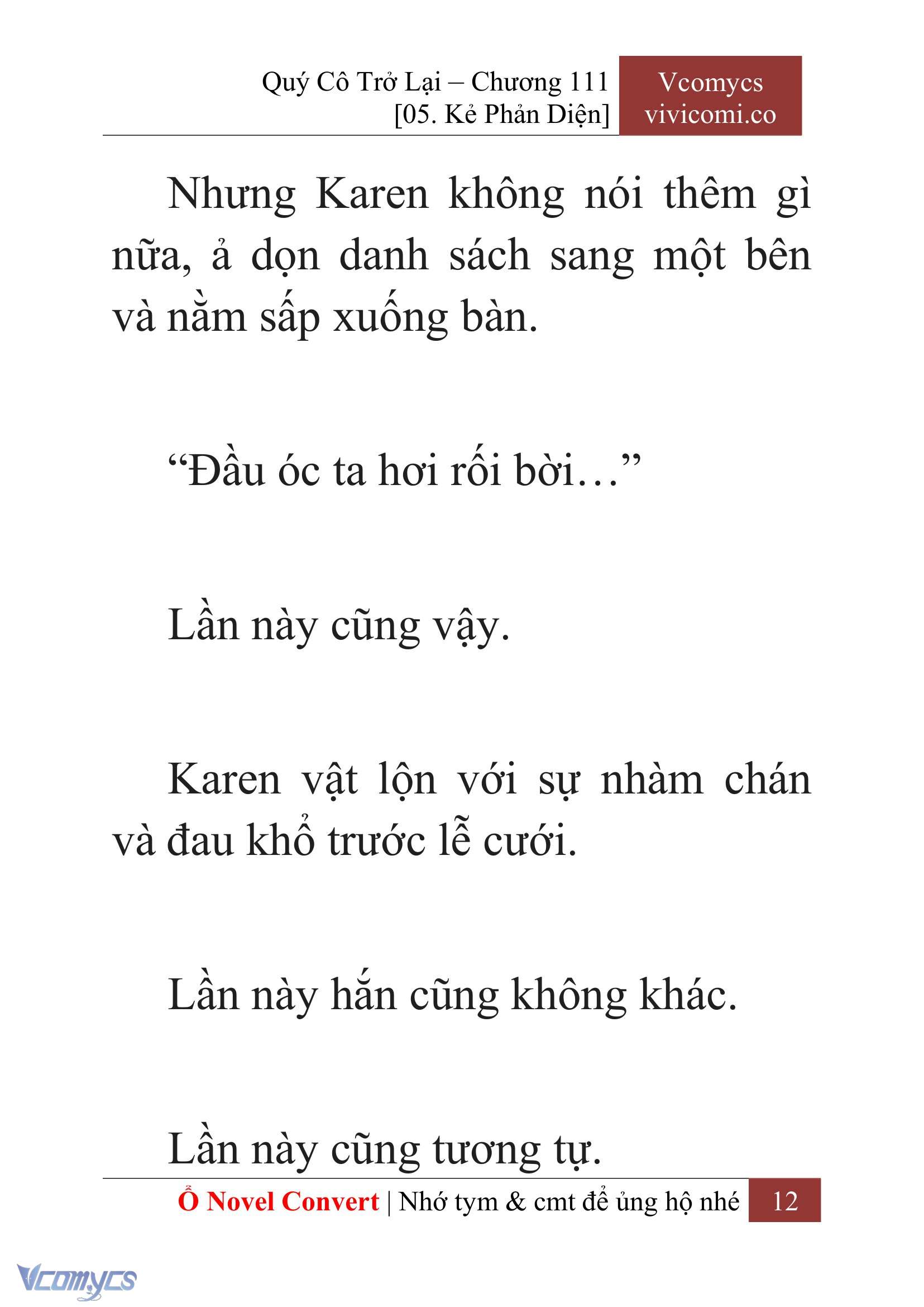 [Novel] Quý Cô Trở Lại Chapter 111 - Trang 15