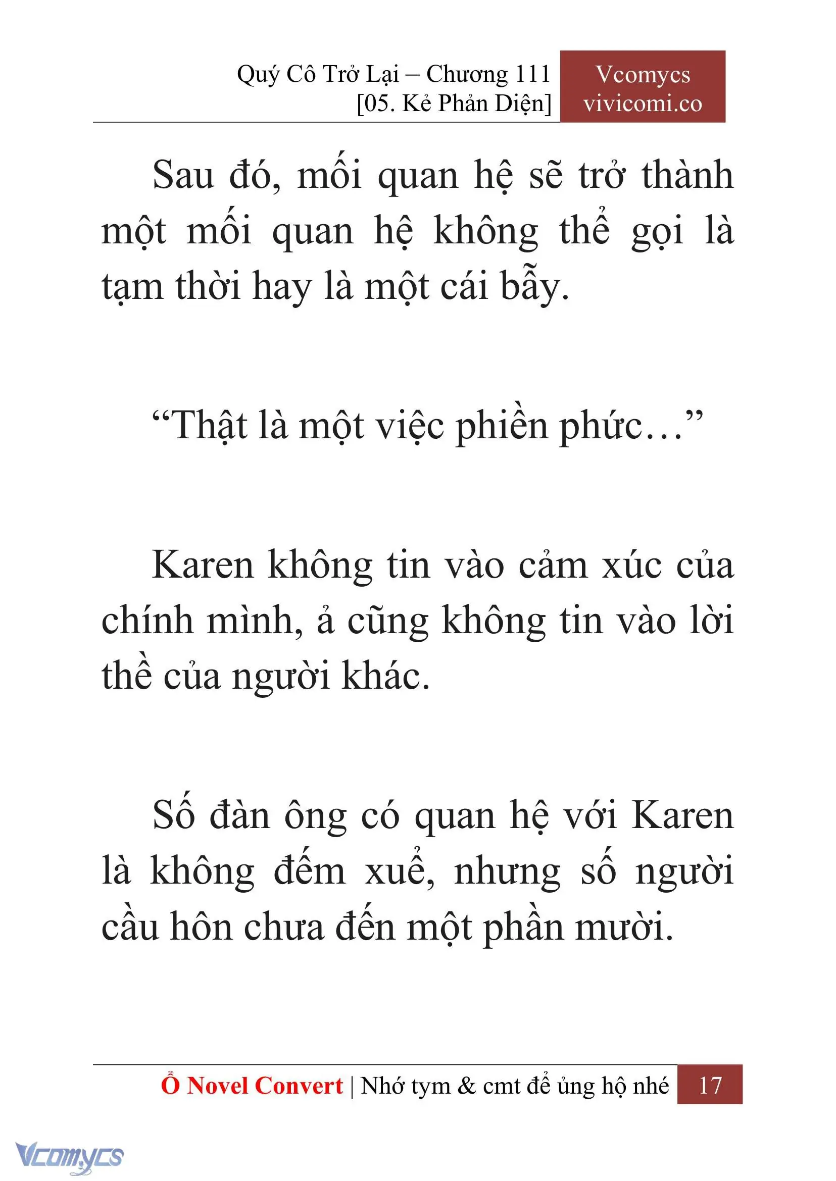 [Novel] Quý Cô Trở Lại Chapter 111 - Trang 20