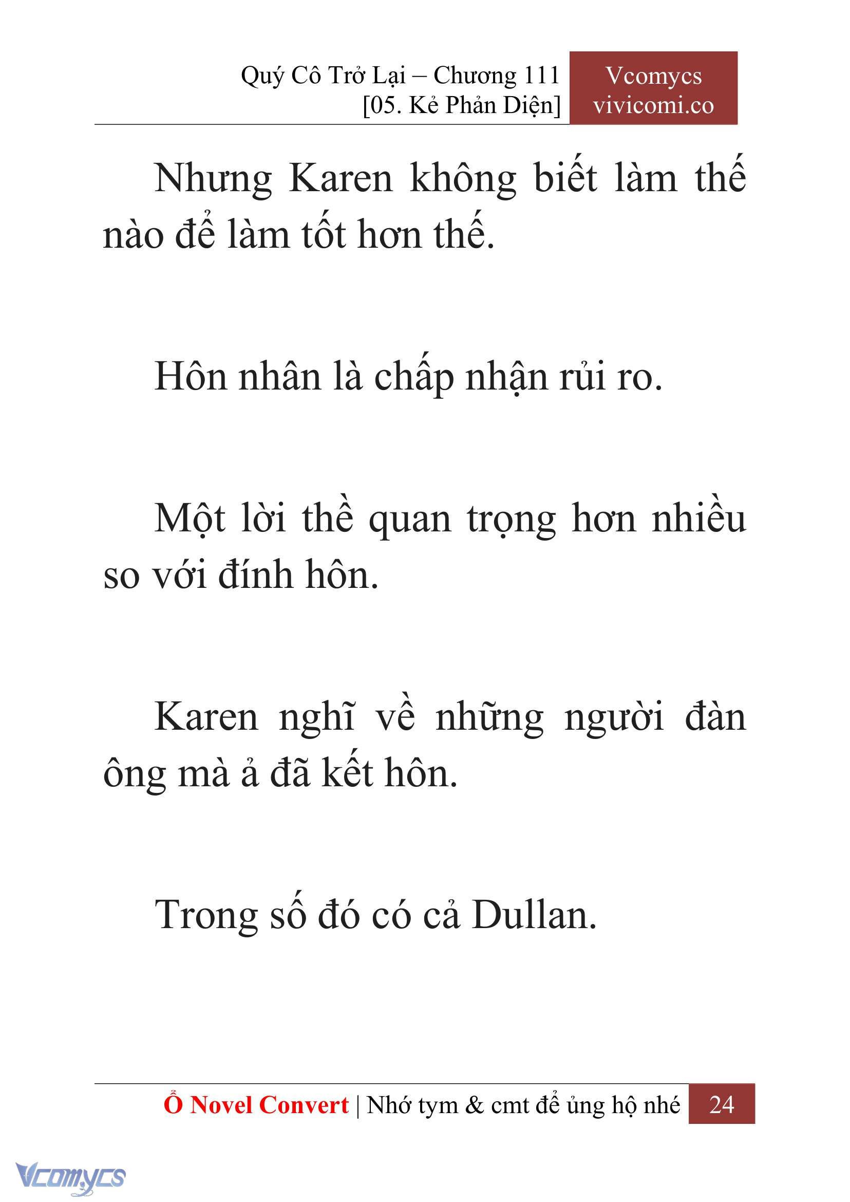 [Novel] Quý Cô Trở Lại Chapter 111 - Trang 27