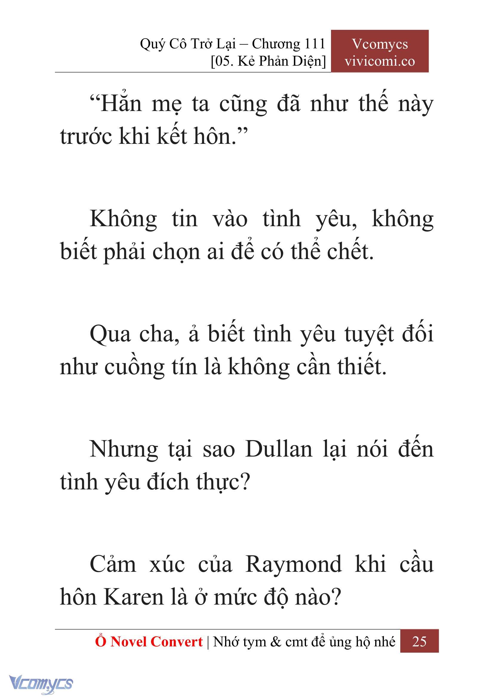 [Novel] Quý Cô Trở Lại Chapter 111 - Trang 28