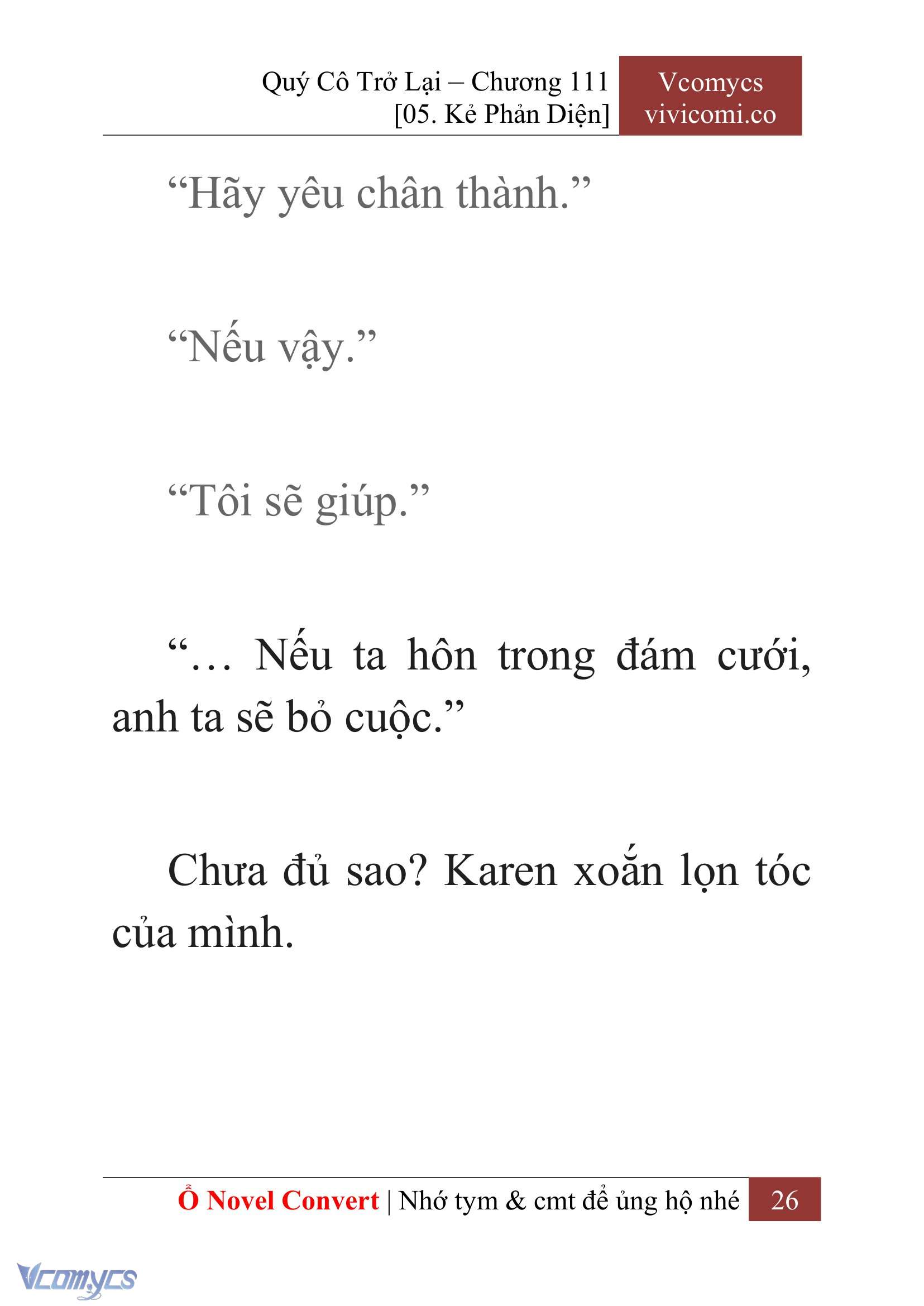 [Novel] Quý Cô Trở Lại Chapter 111 - Trang 29