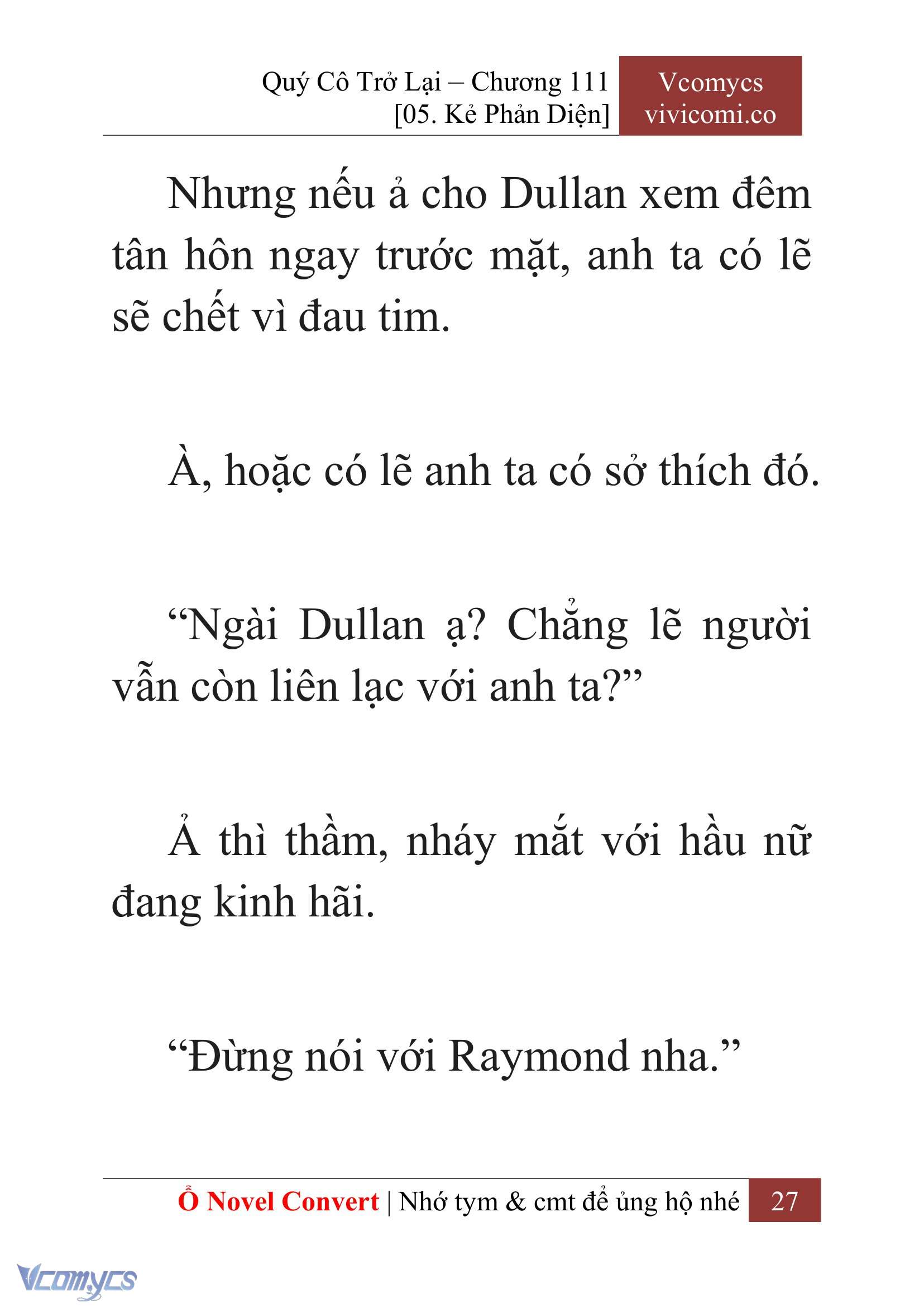 [Novel] Quý Cô Trở Lại Chapter 111 - Trang 30
