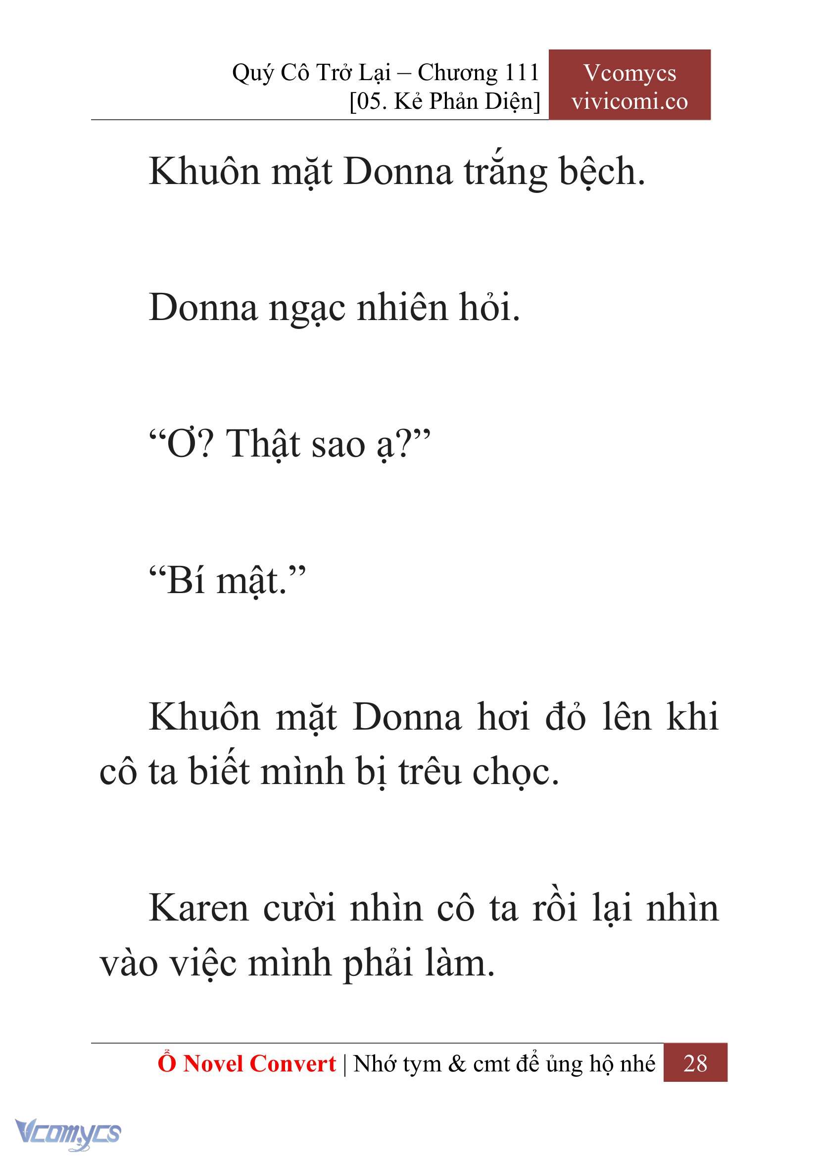 [Novel] Quý Cô Trở Lại Chapter 111 - Trang 31