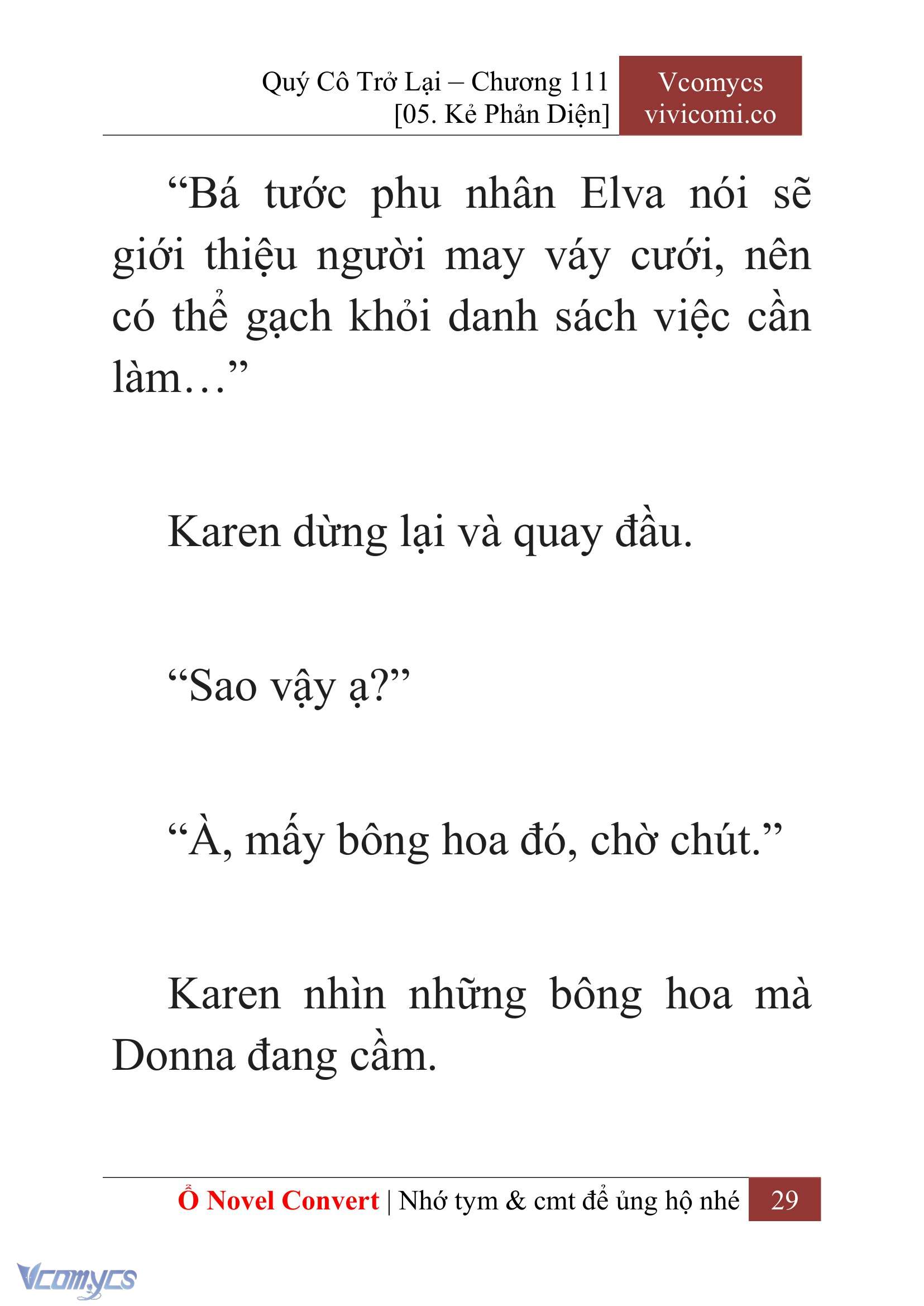 [Novel] Quý Cô Trở Lại Chapter 111 - Trang 32