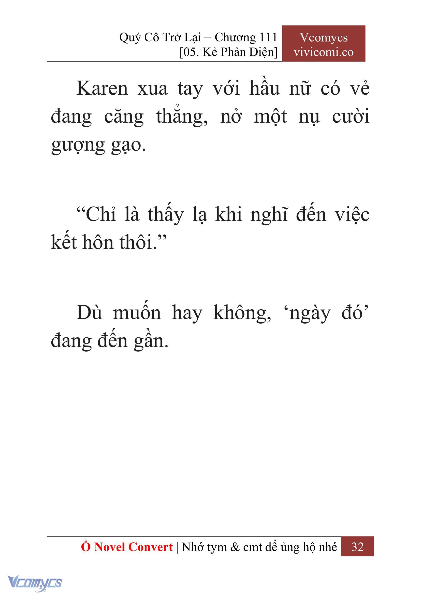 [Novel] Quý Cô Trở Lại Chapter 111 - Trang 35