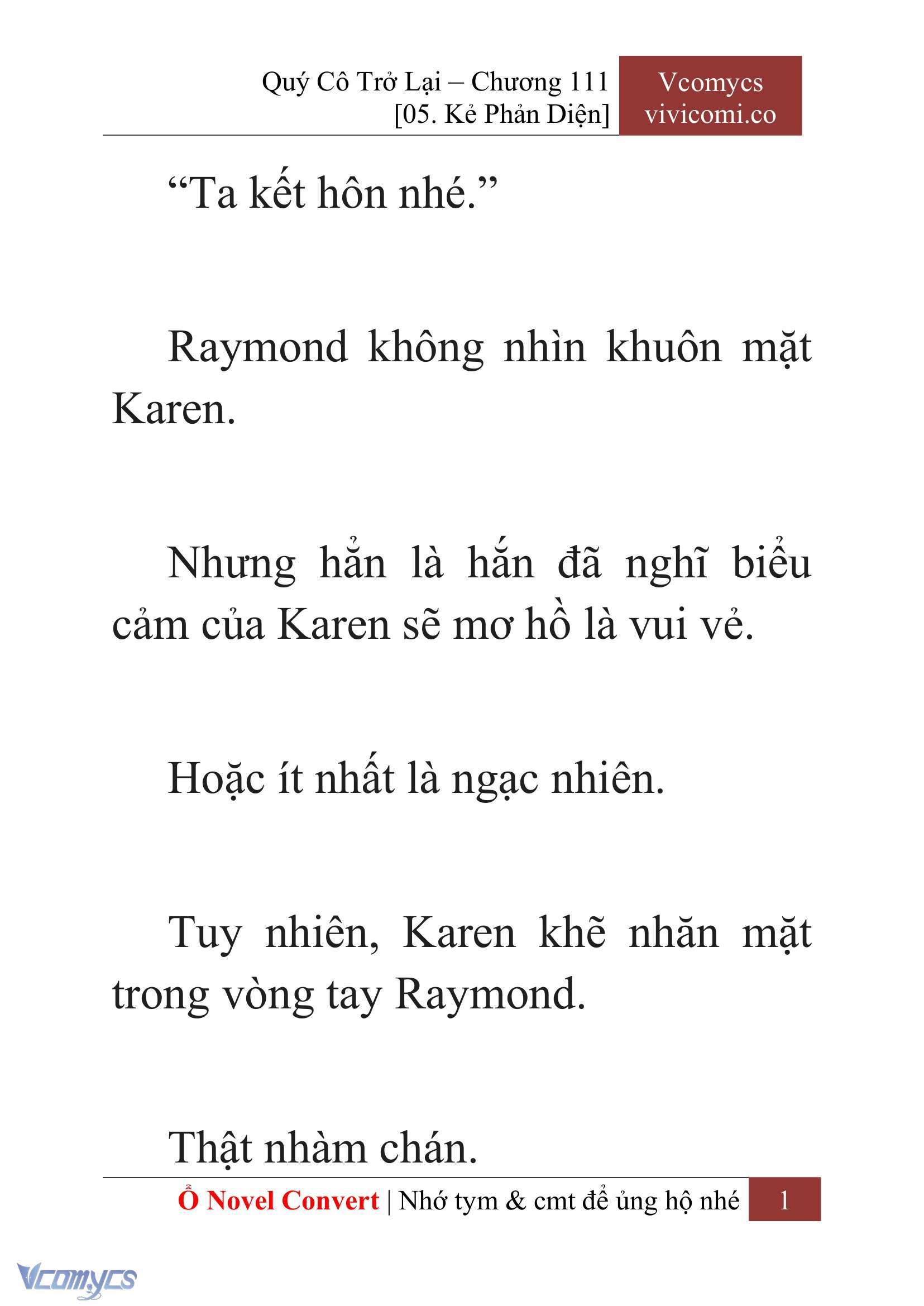 [Novel] Quý Cô Trở Lại Chapter 111 - Trang 4