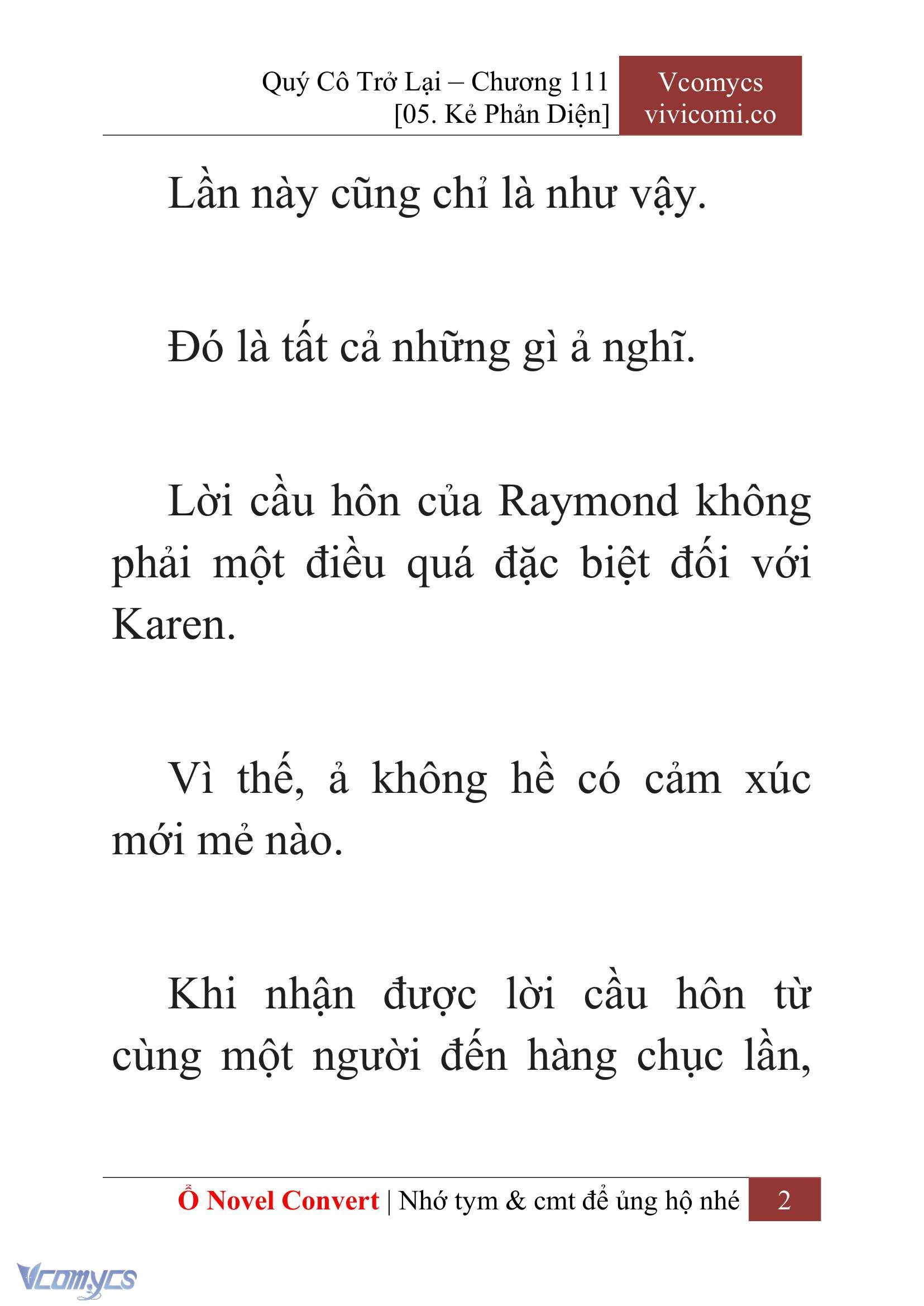 [Novel] Quý Cô Trở Lại Chapter 111 - Trang 5