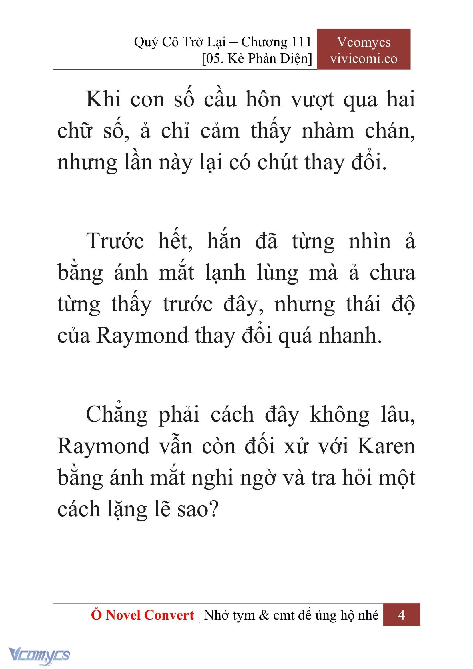 [Novel] Quý Cô Trở Lại Chapter 111 - Trang 7