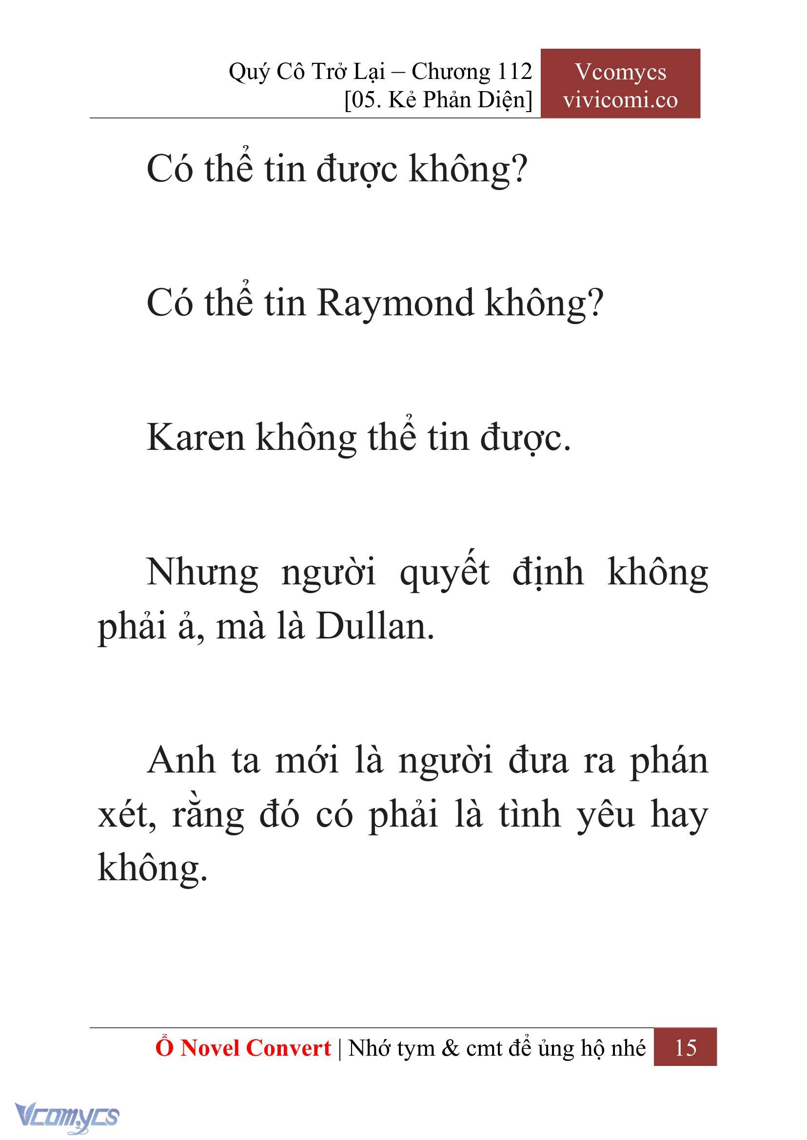 [Novel] Quý Cô Trở Lại Chapter 112 - Trang 18