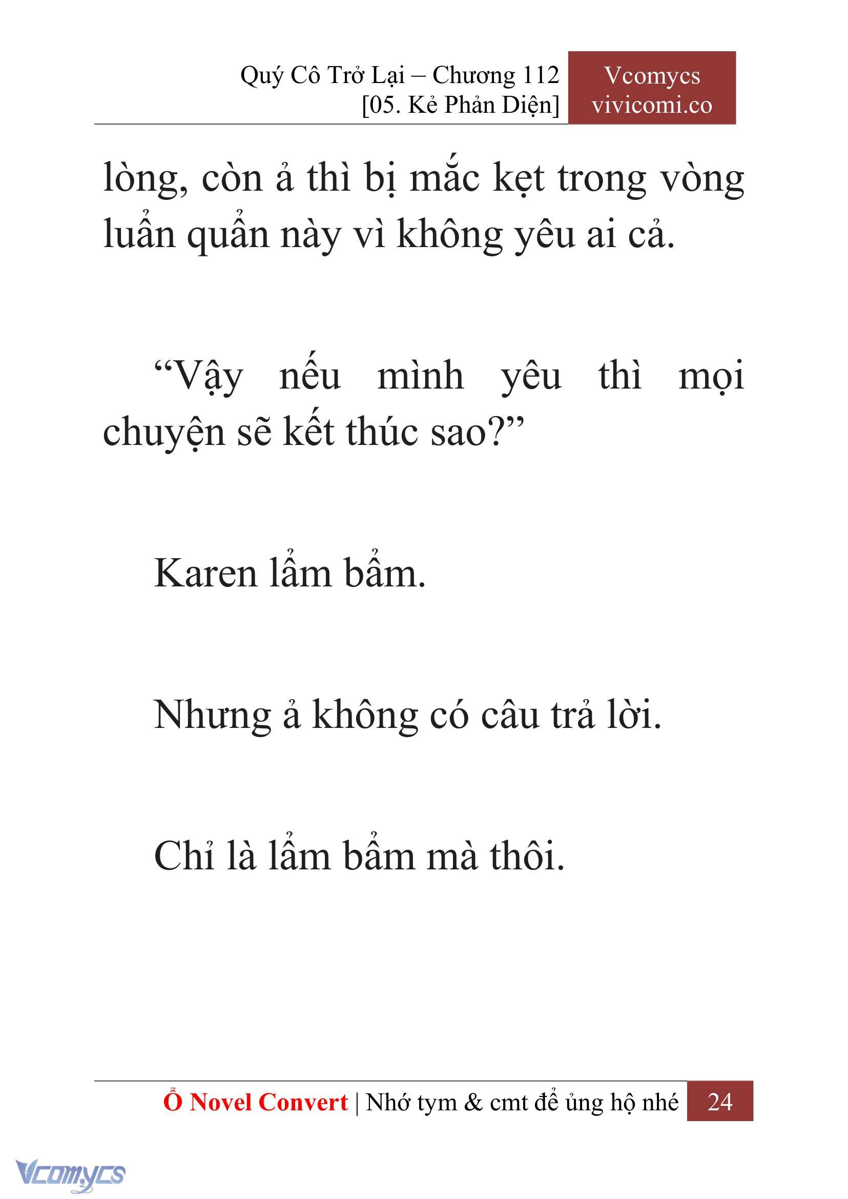 [Novel] Quý Cô Trở Lại Chapter 112 - Trang 27