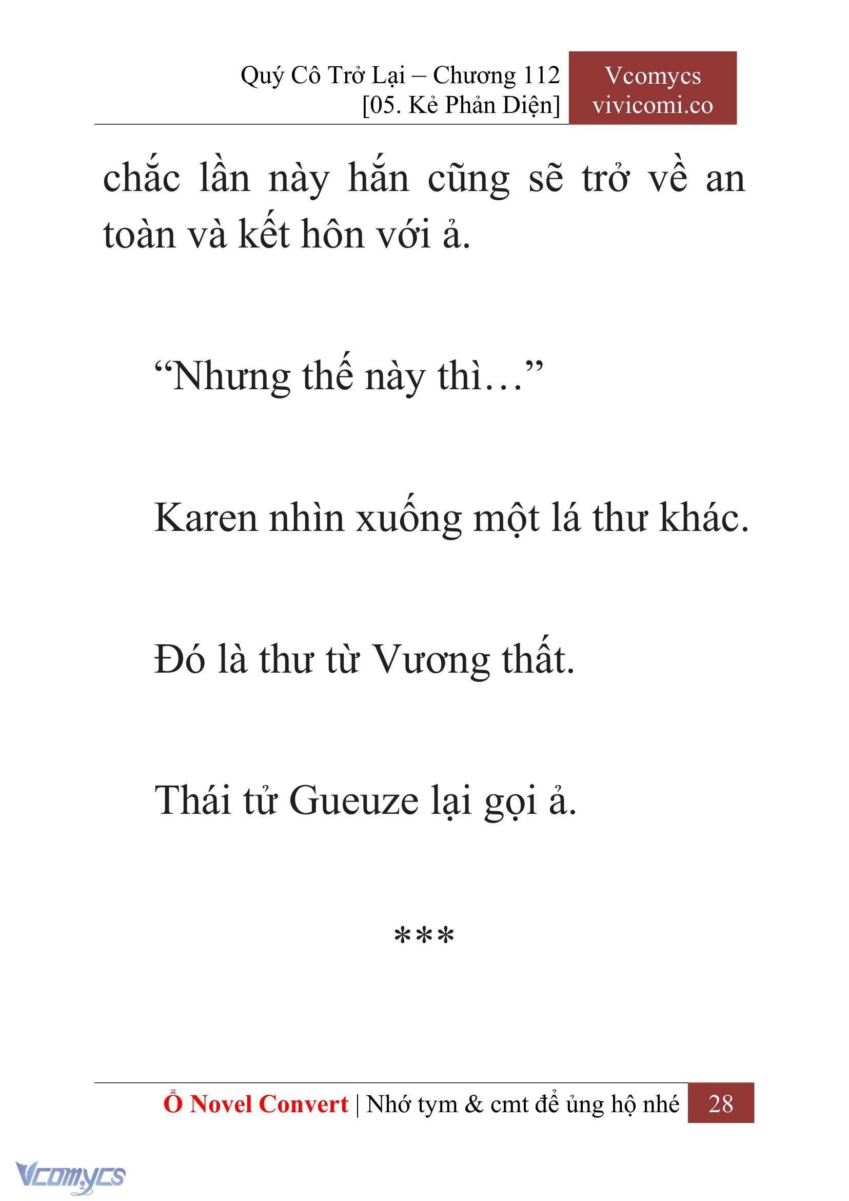 [Novel] Quý Cô Trở Lại Chapter 112 - Trang 31