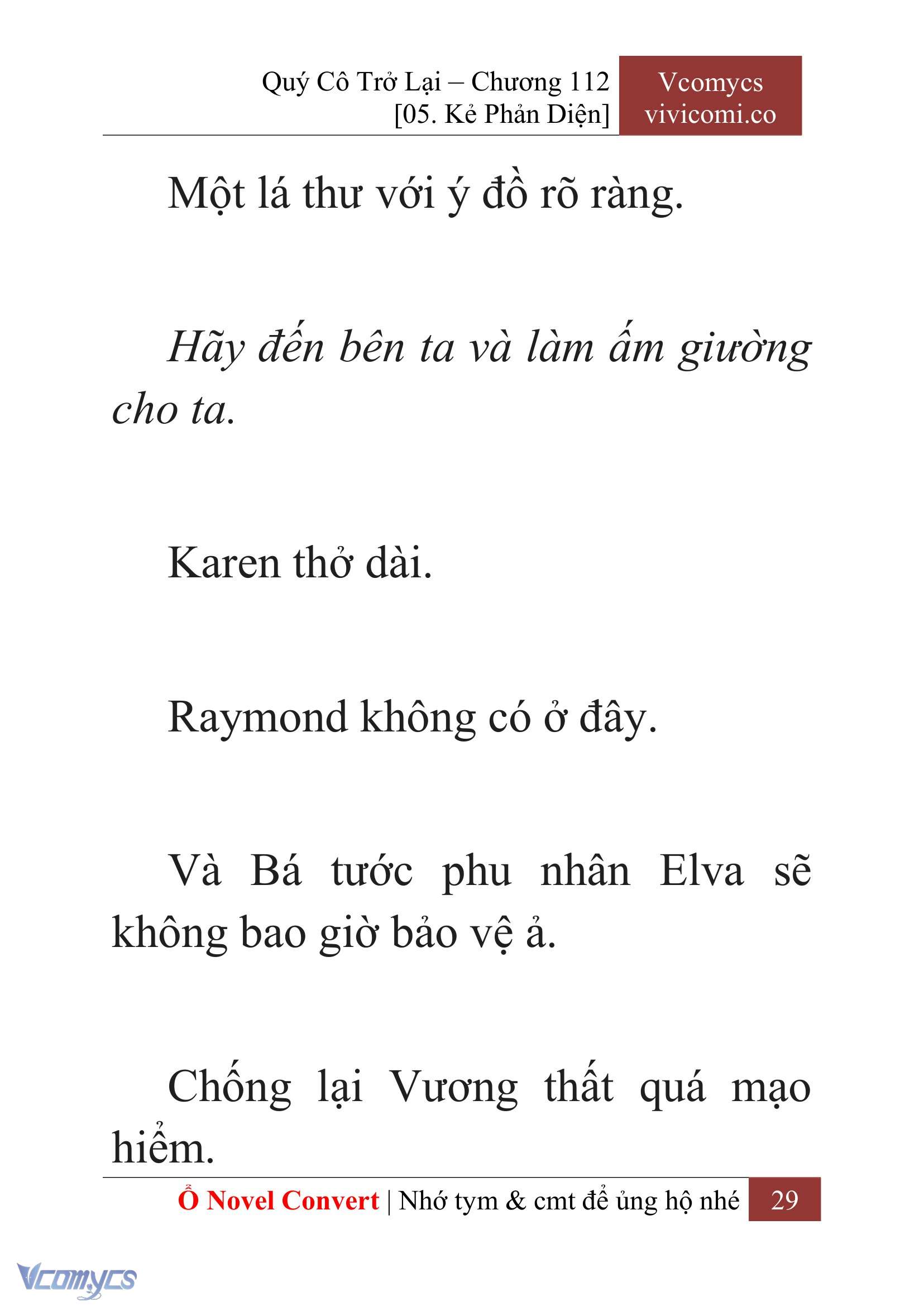[Novel] Quý Cô Trở Lại Chapter 112 - Trang 32