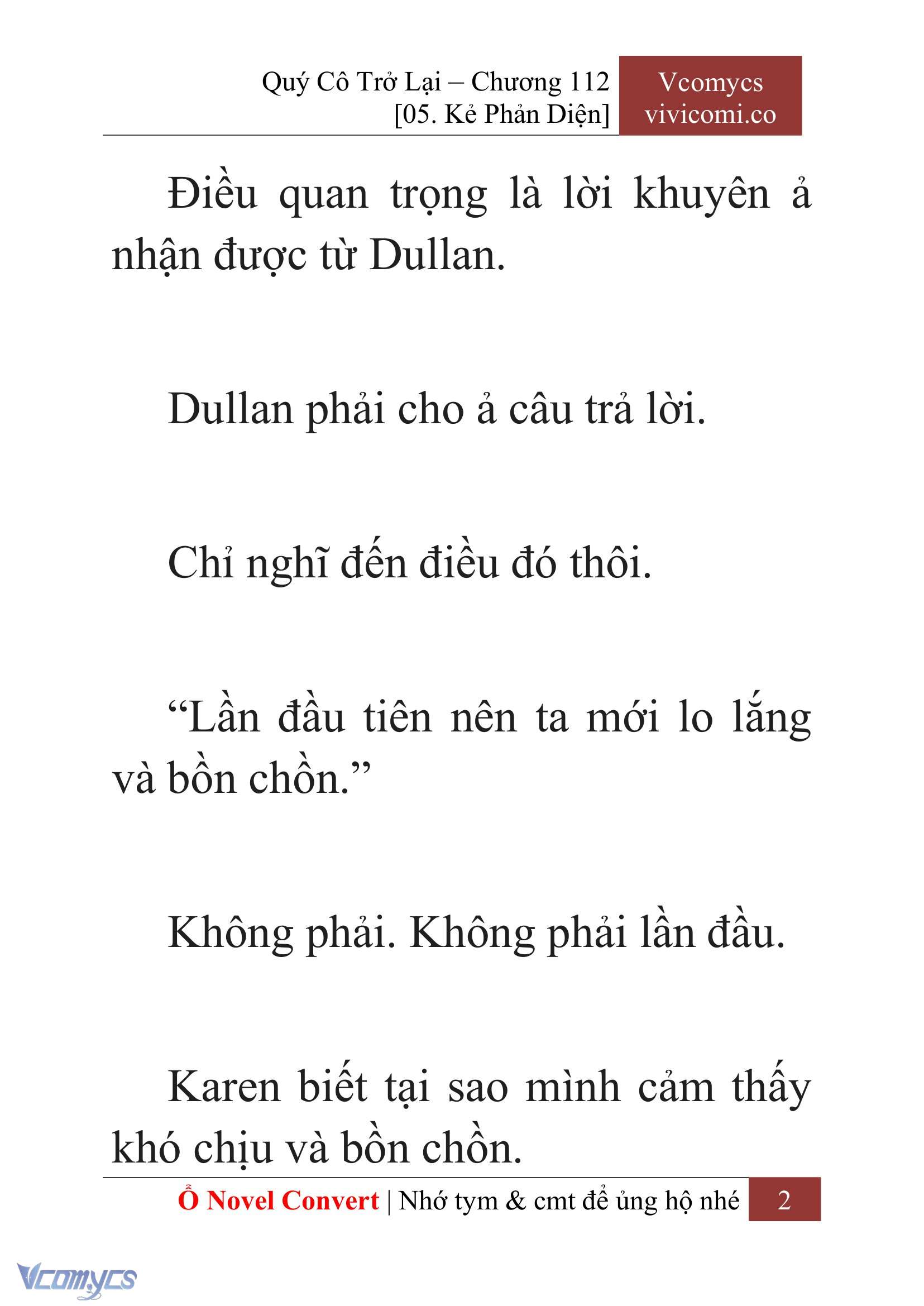 [Novel] Quý Cô Trở Lại Chapter 112 - Trang 5
